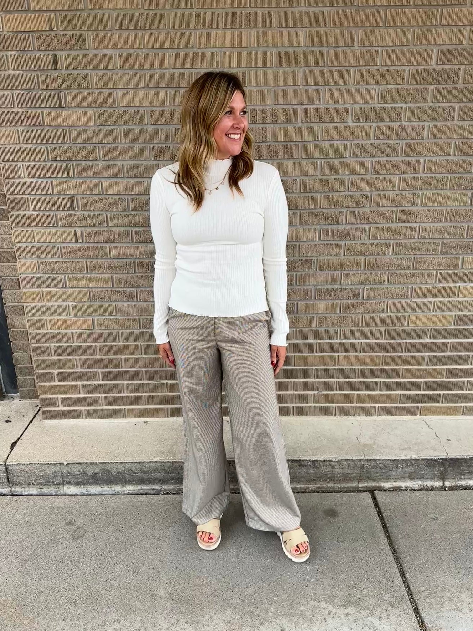 It Girl Ribbed Top - Ivory