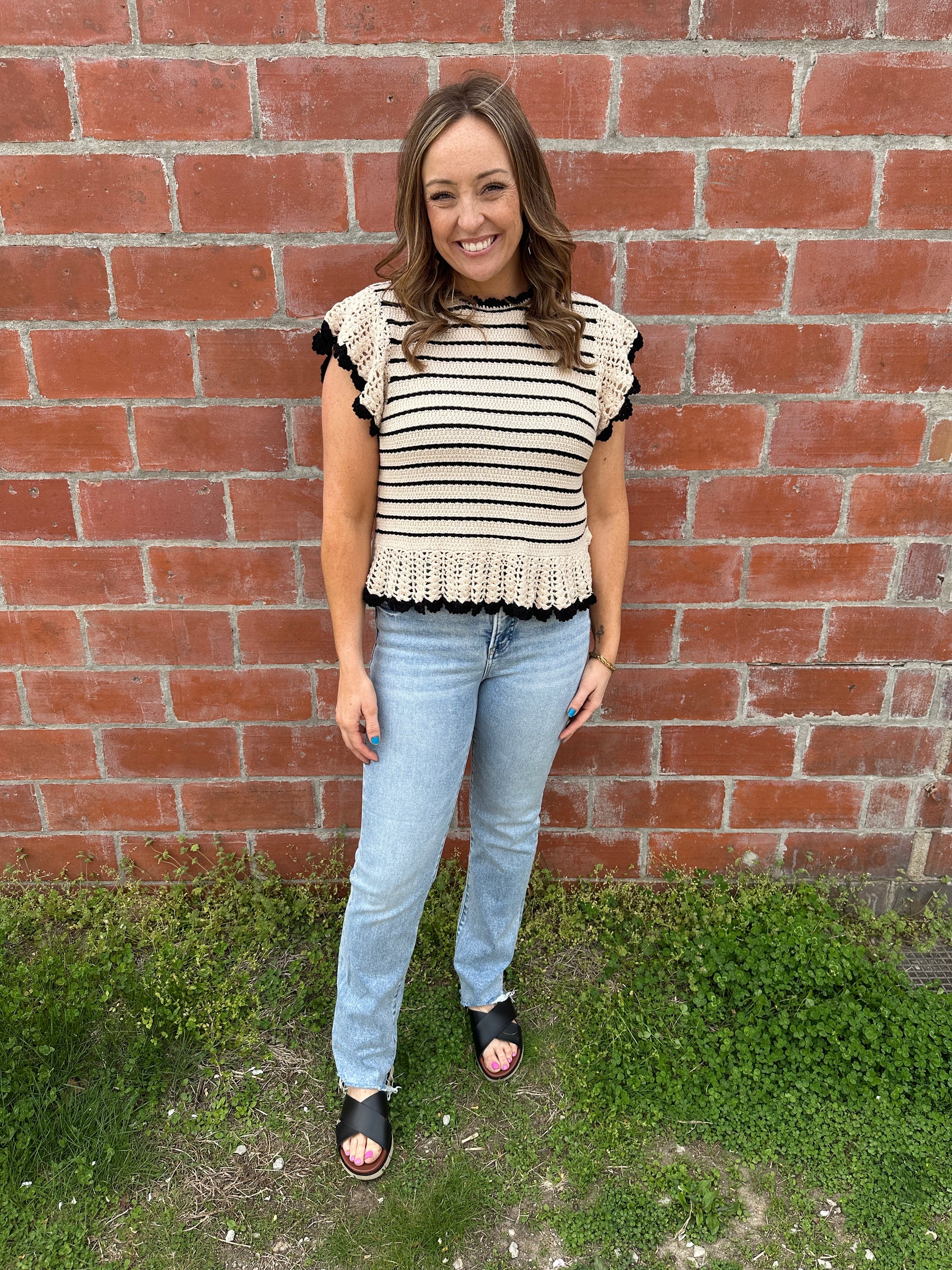 Stunning Stripe Knit Top