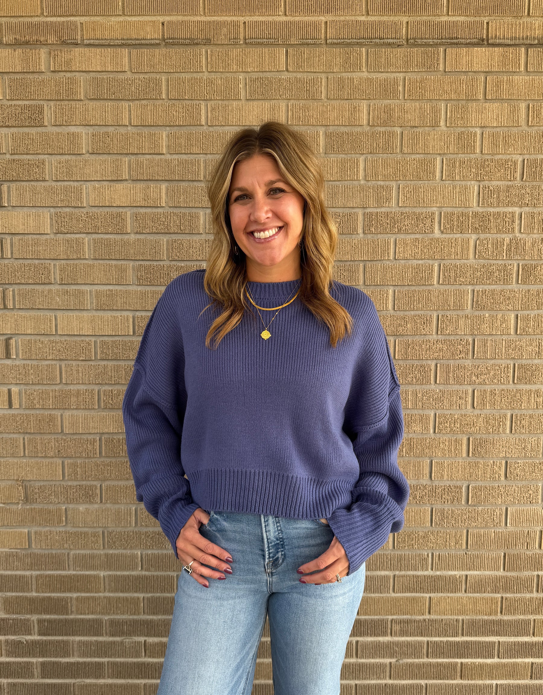 Dusty Indigo Sweater
