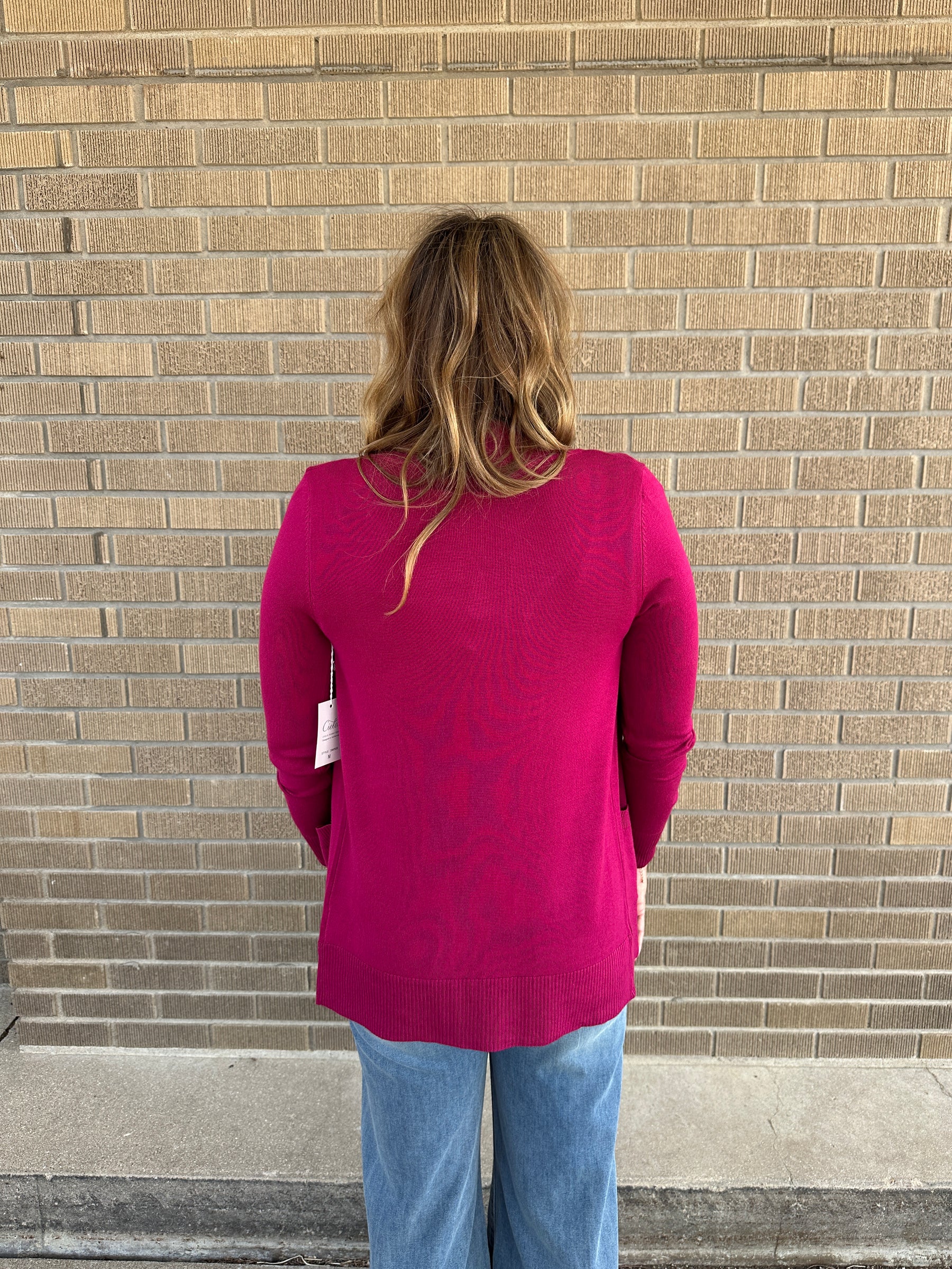 OG Rooted Cardigan - Magenta