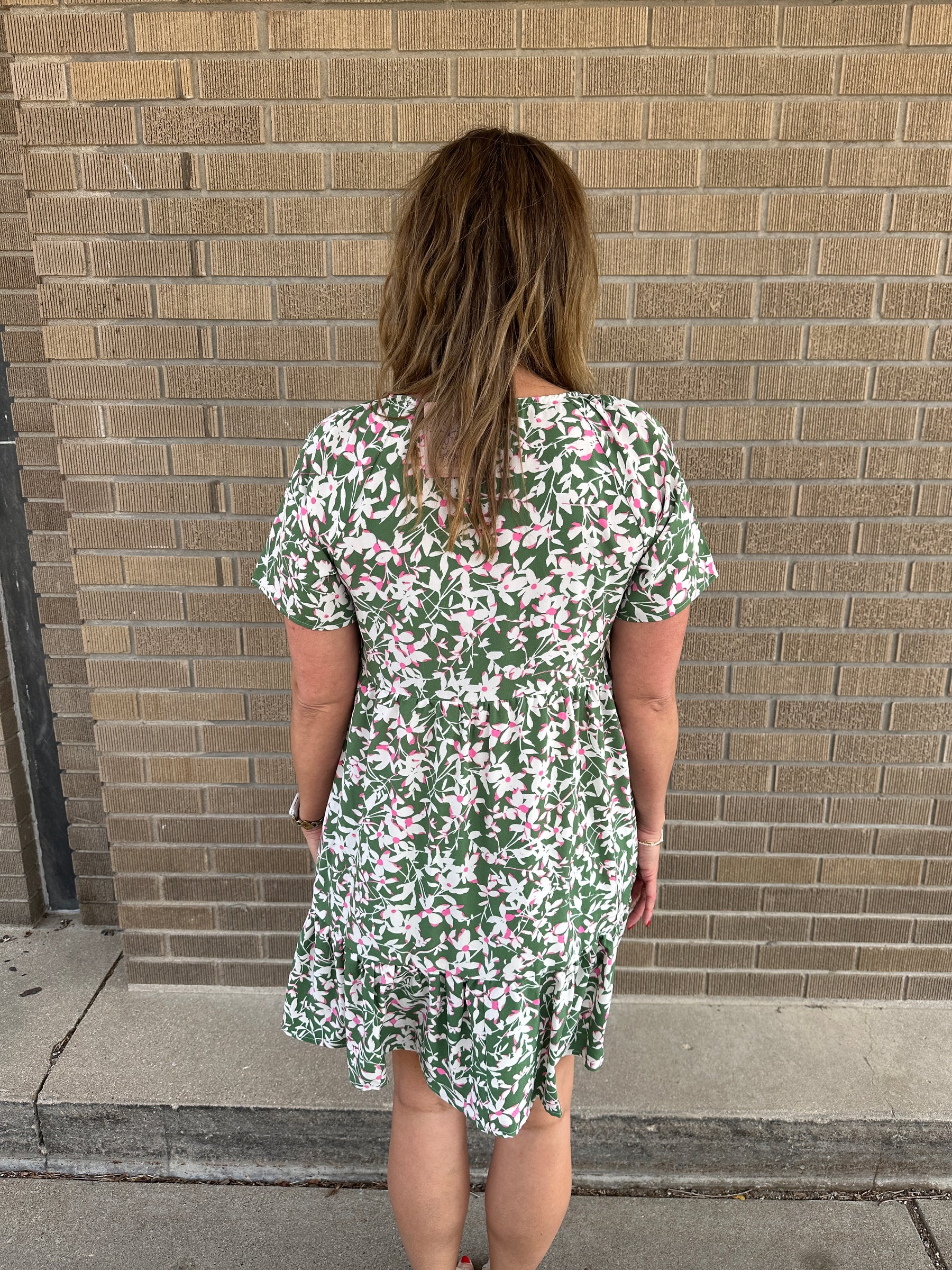Green Floral Dress
