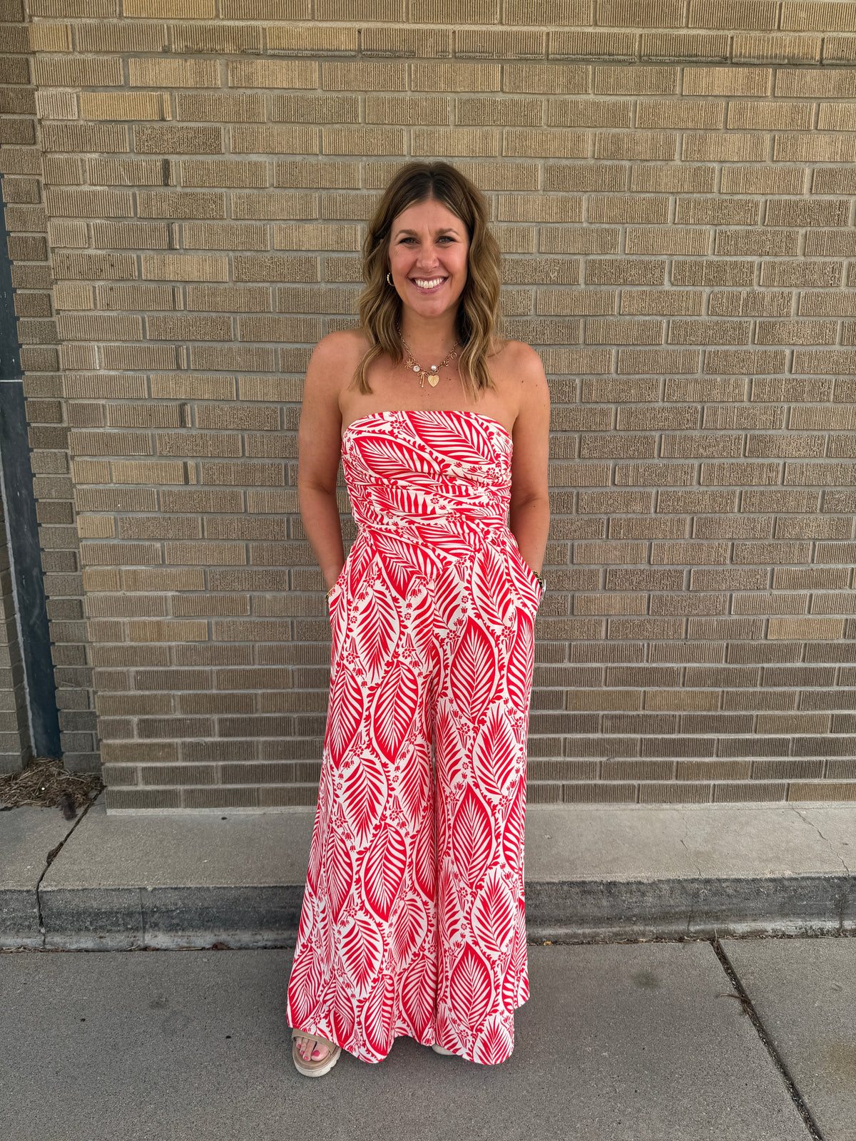 That One Red Floral Set