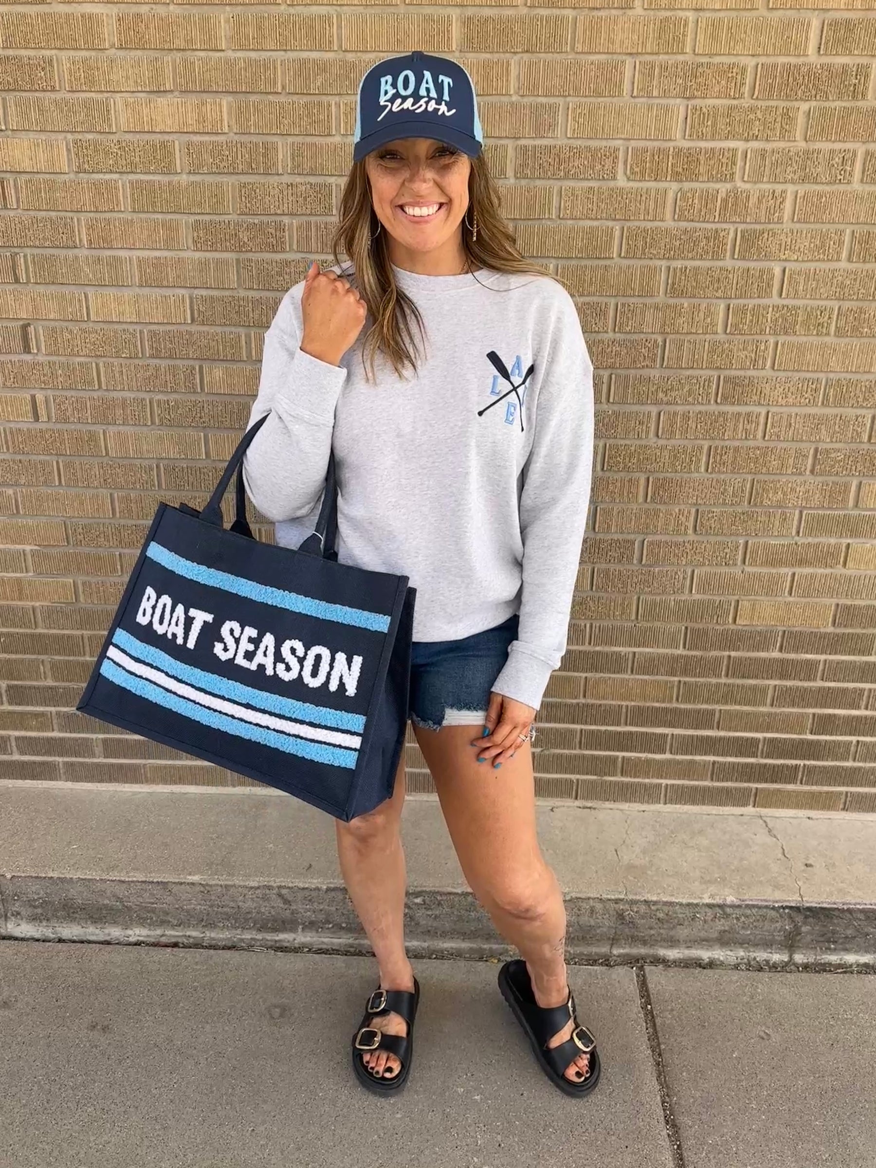 Boat Season Beach Bag