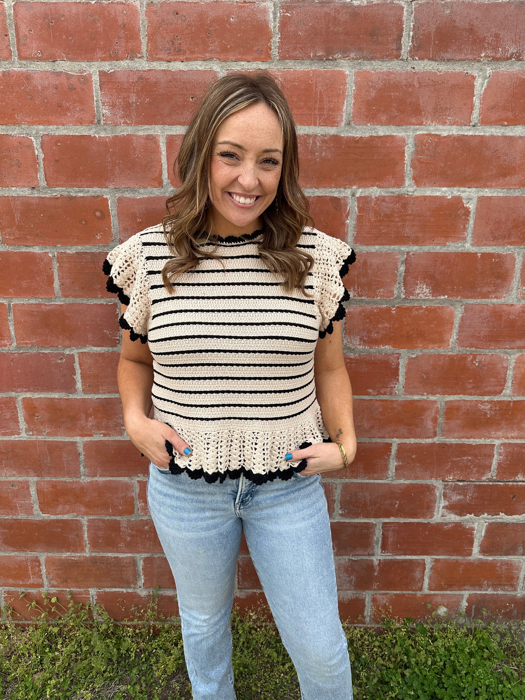Stunning Stripe Knit Top
