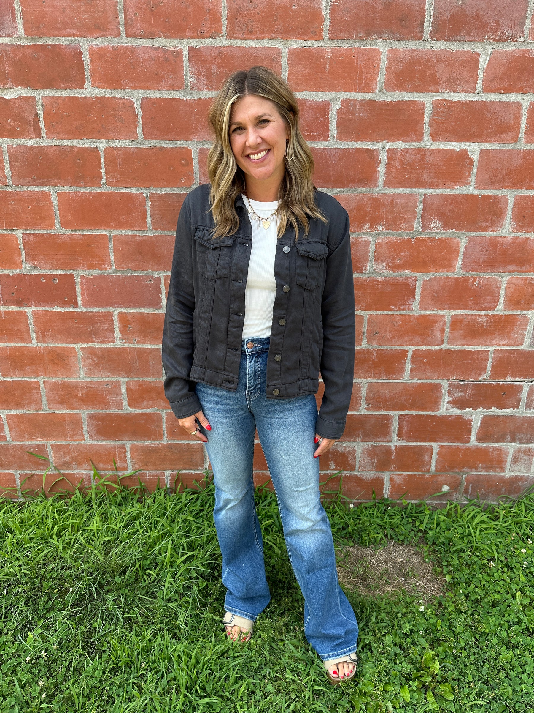 Jackie Jacket - Black Shadow