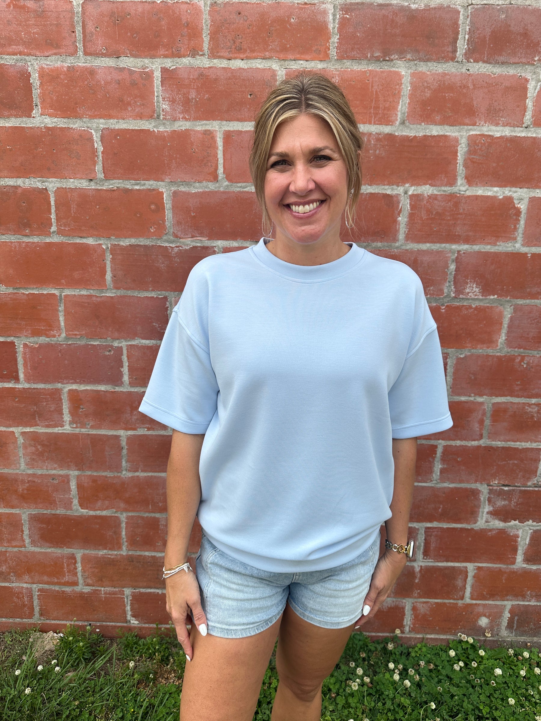 Buttery Soft Modal Tee - Baby Blue