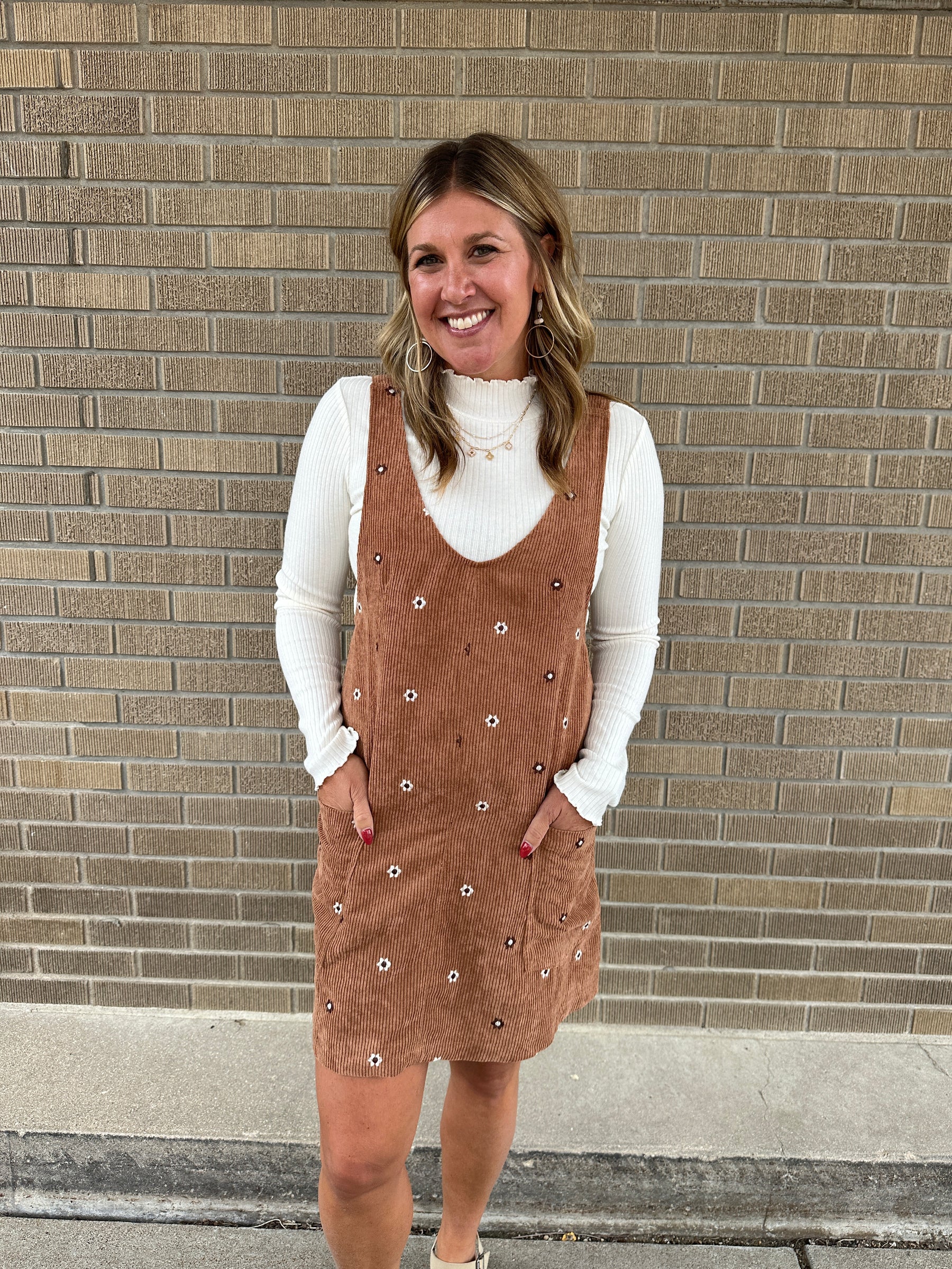 Floral Corduroy Jumper