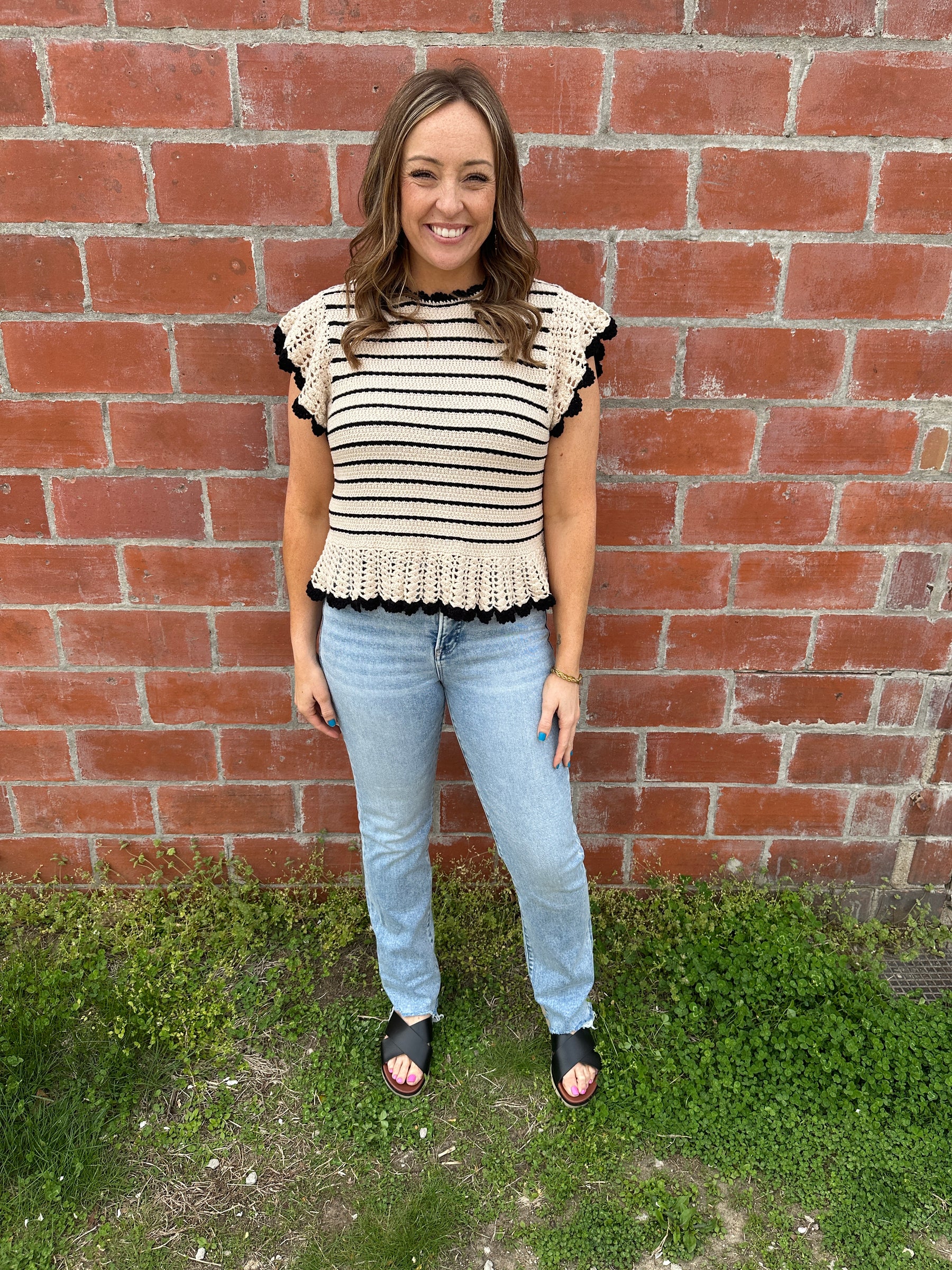 Stunning Stripe Knit Top