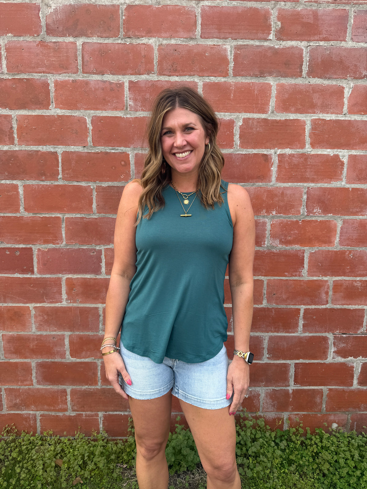 Everyday Basic Tank - Dark Teal