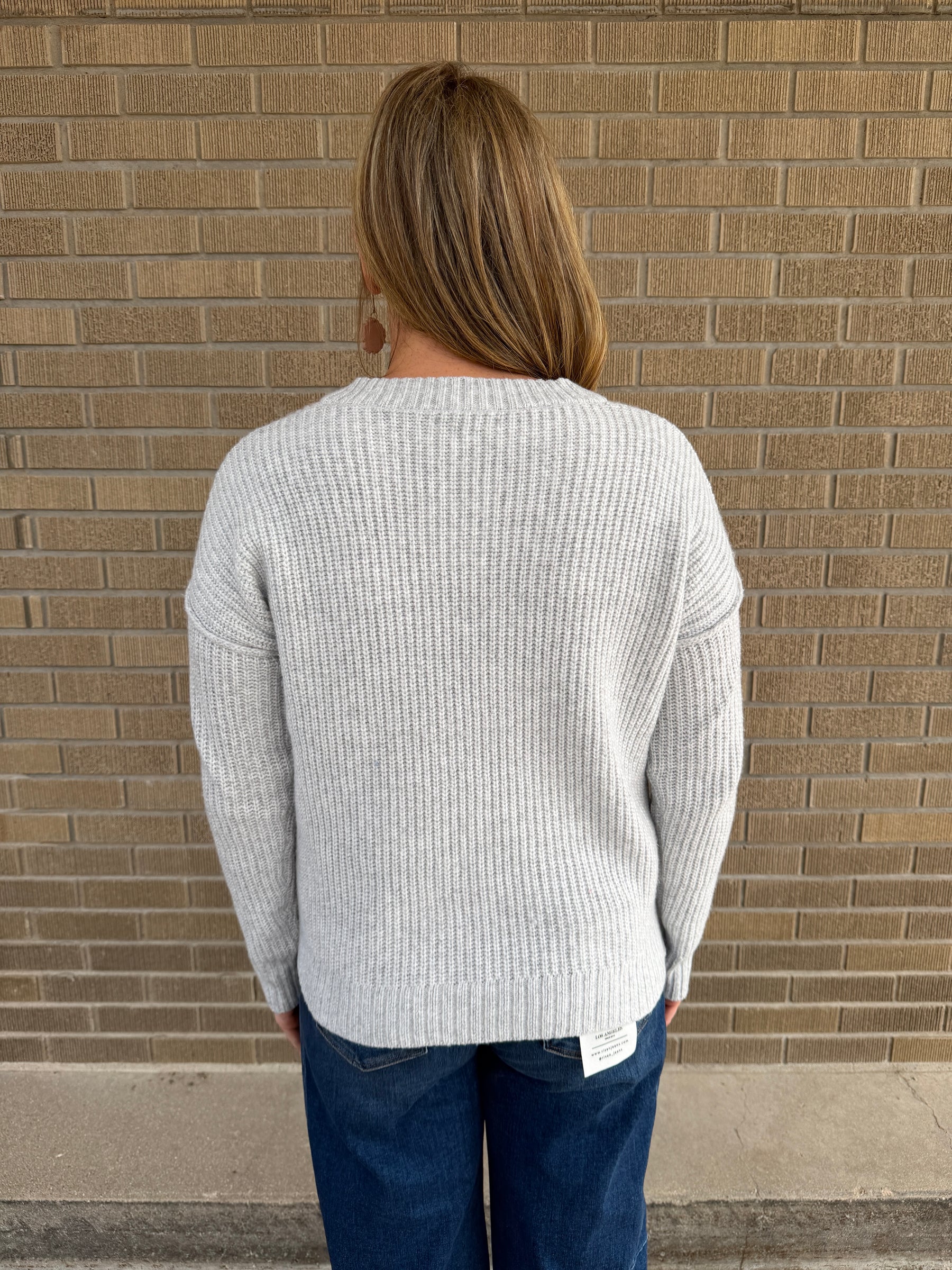 Chunky Knit Grey Sweater