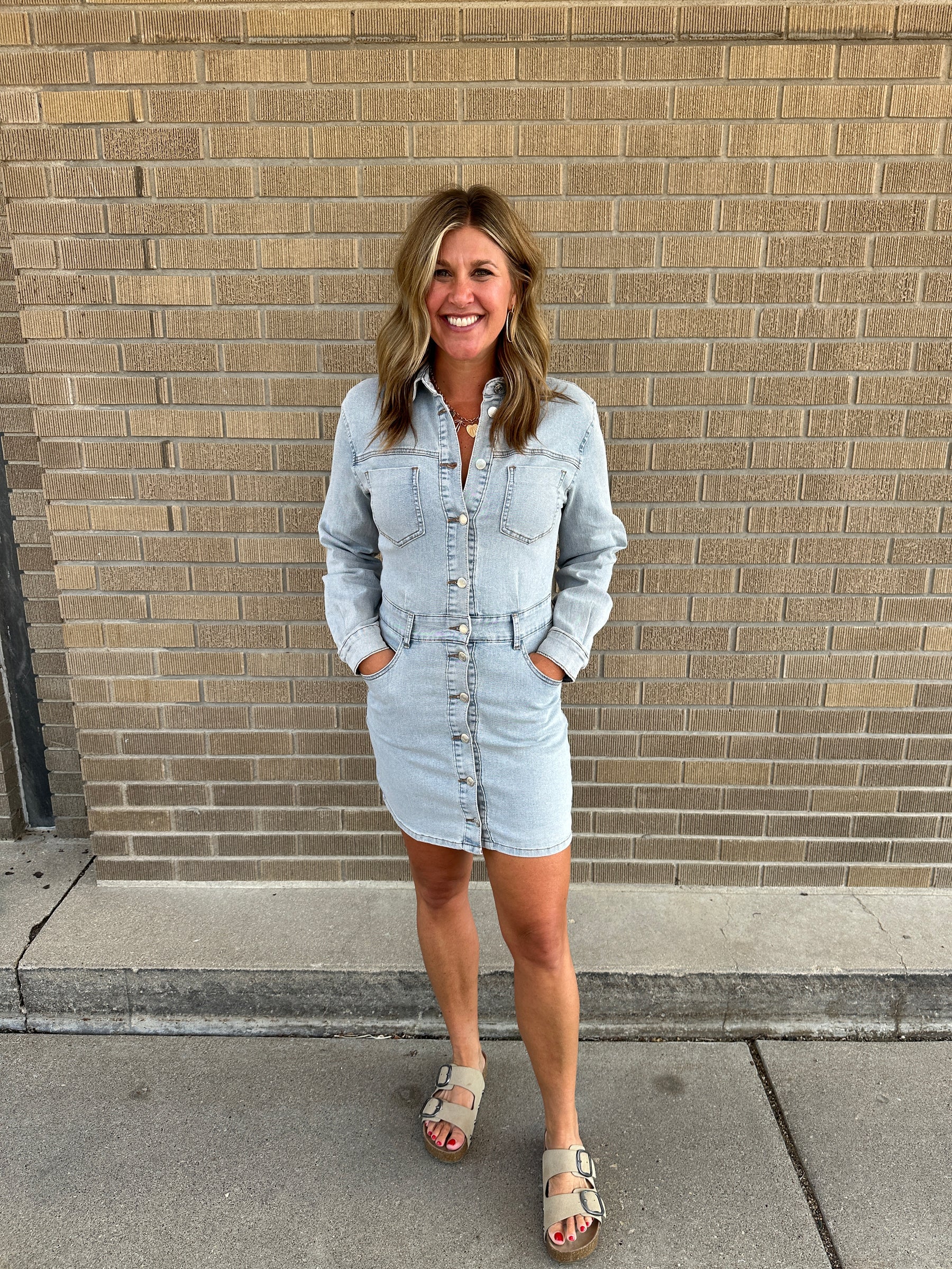 Mini Denim Dress