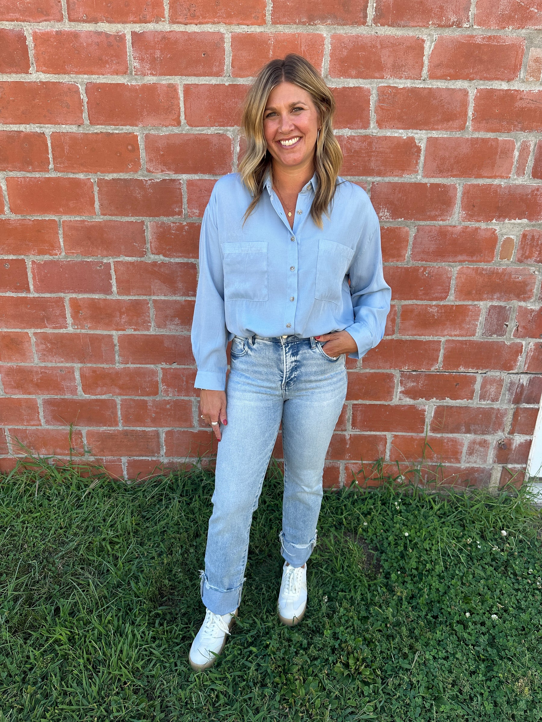 Chambray Button Up