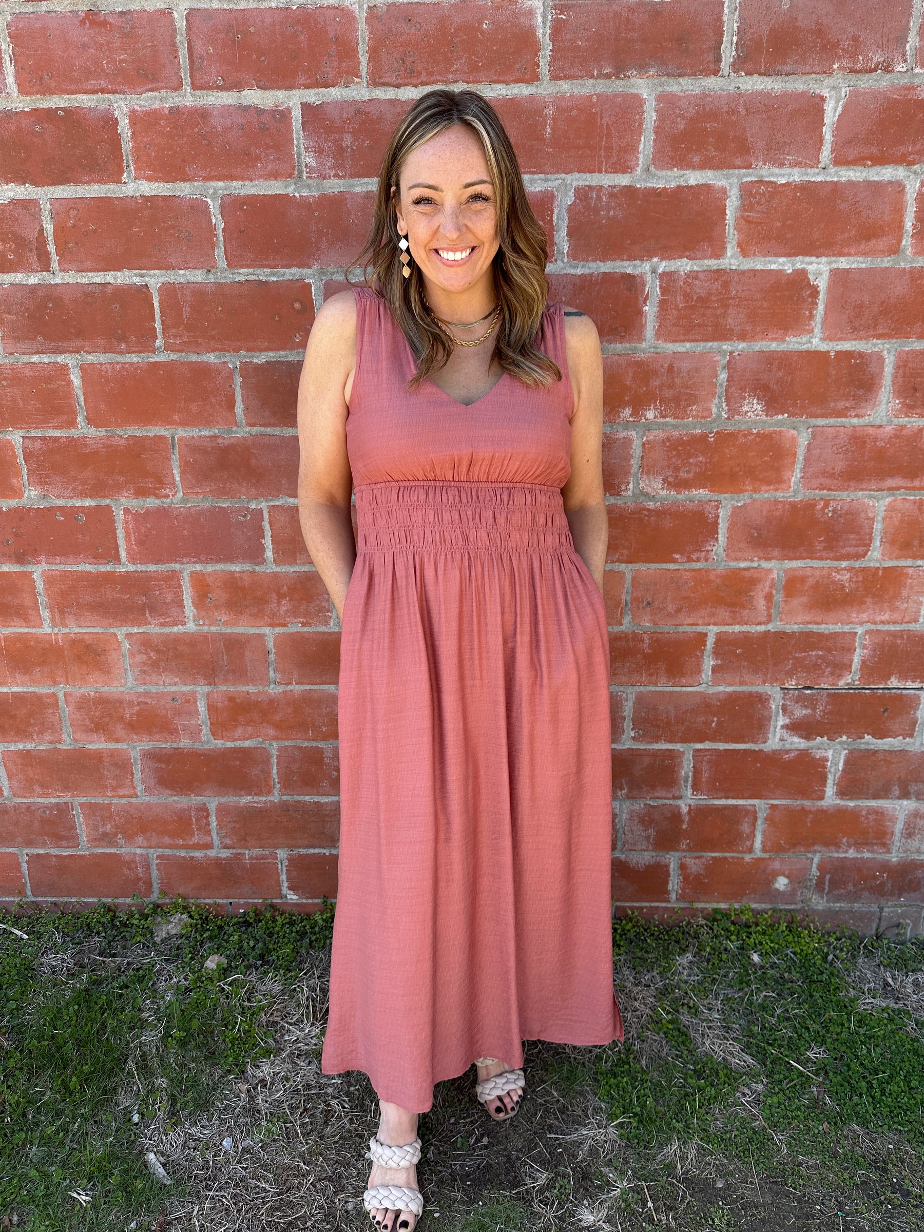 Brick Maxi Dress