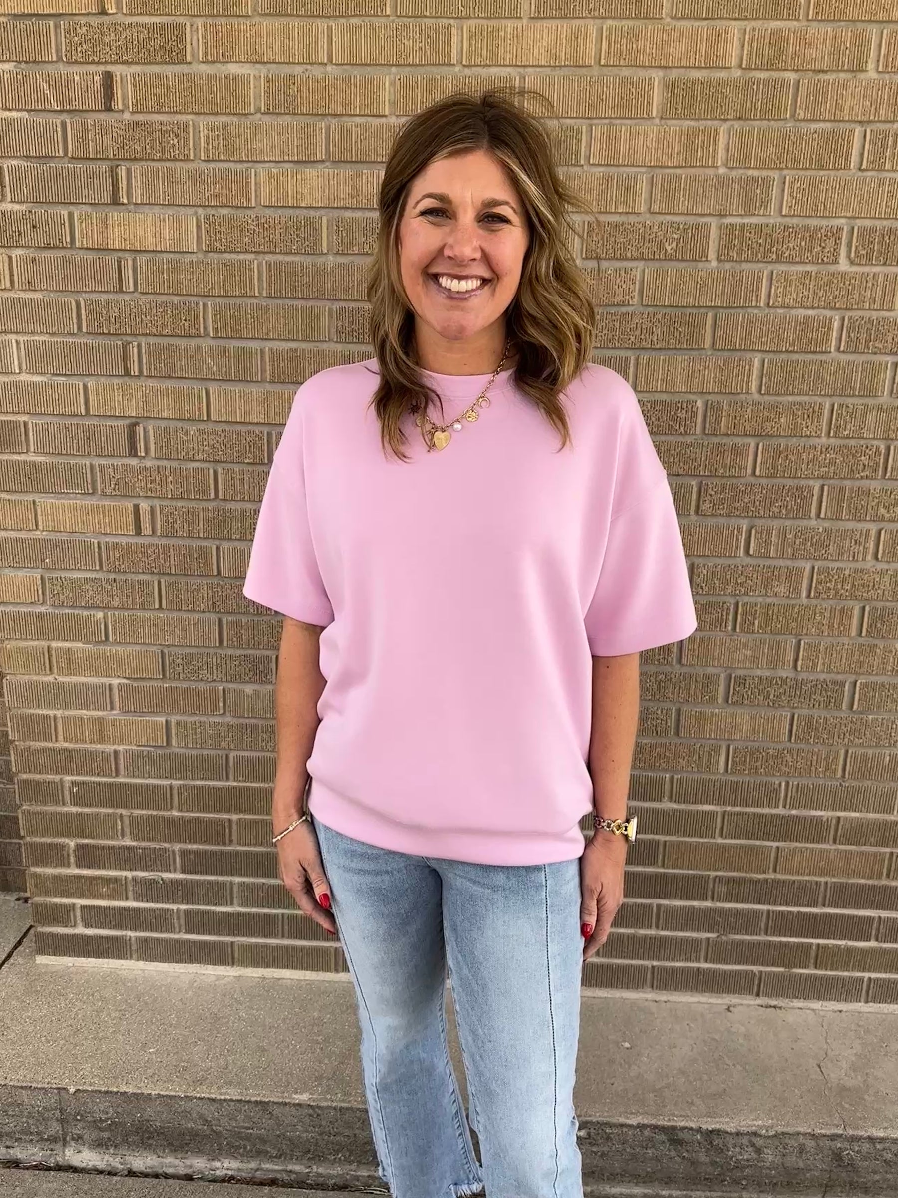 Buttery Soft Modal Tee - Pink