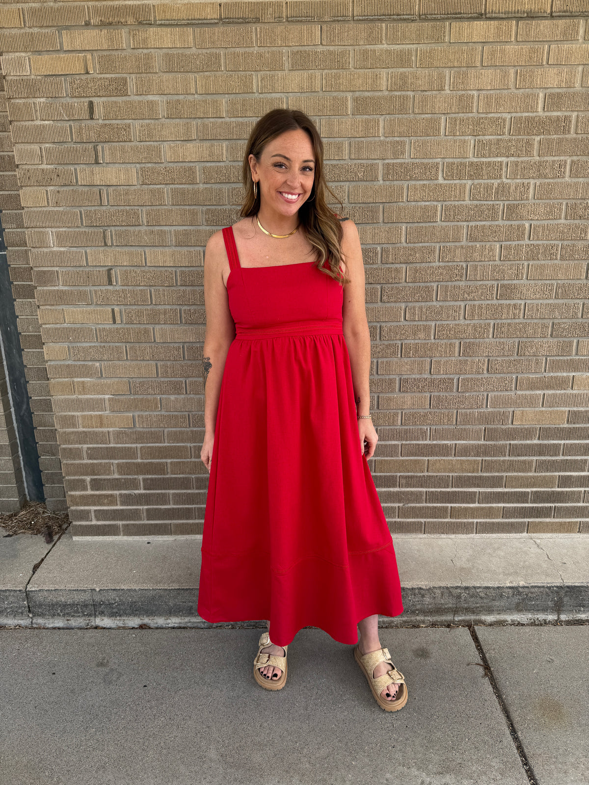 Red Midi Dress