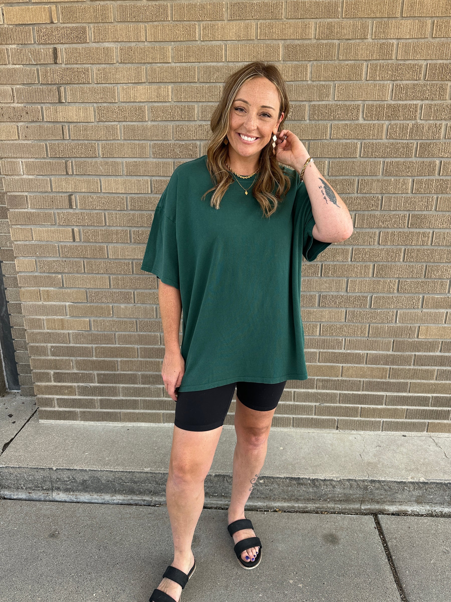 Thee Oversized Tee - Deep Green
