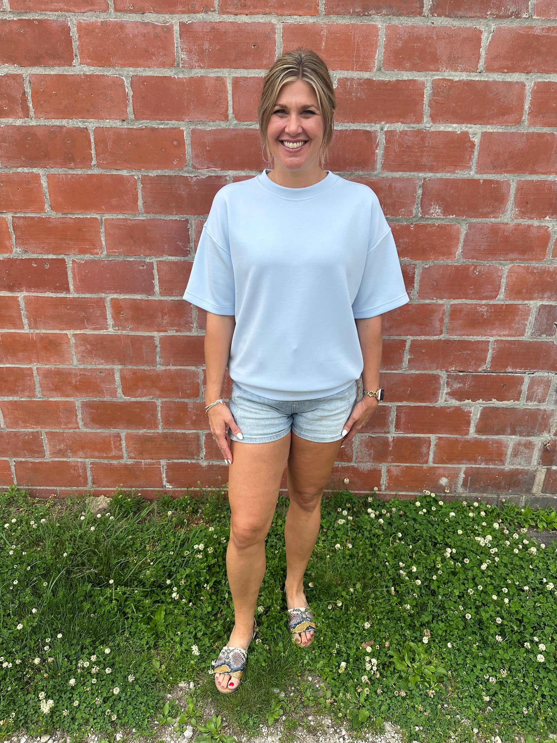 Buttery Soft Modal Tee - Baby Blue