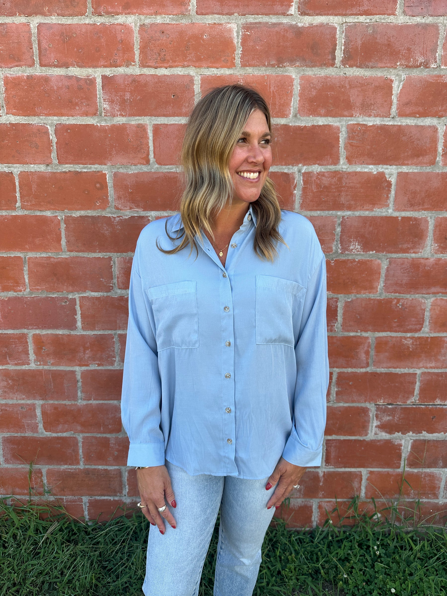 Chambray Button Up