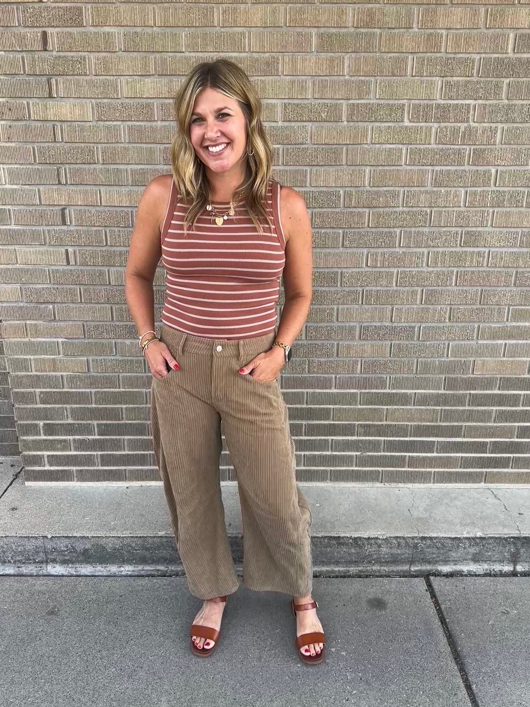 Corduroy Barrel Jeans