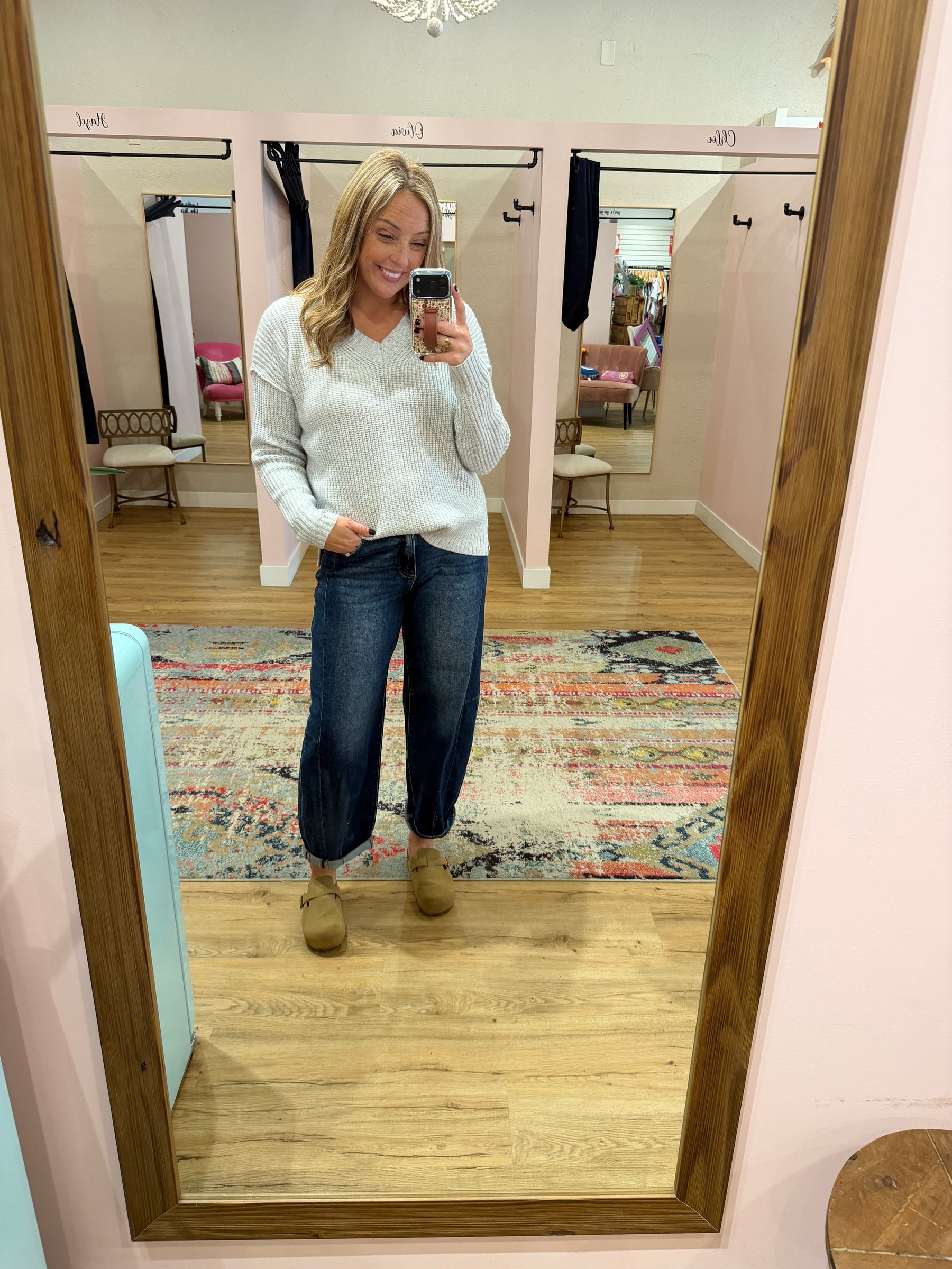 Chunky Knit Grey Sweater