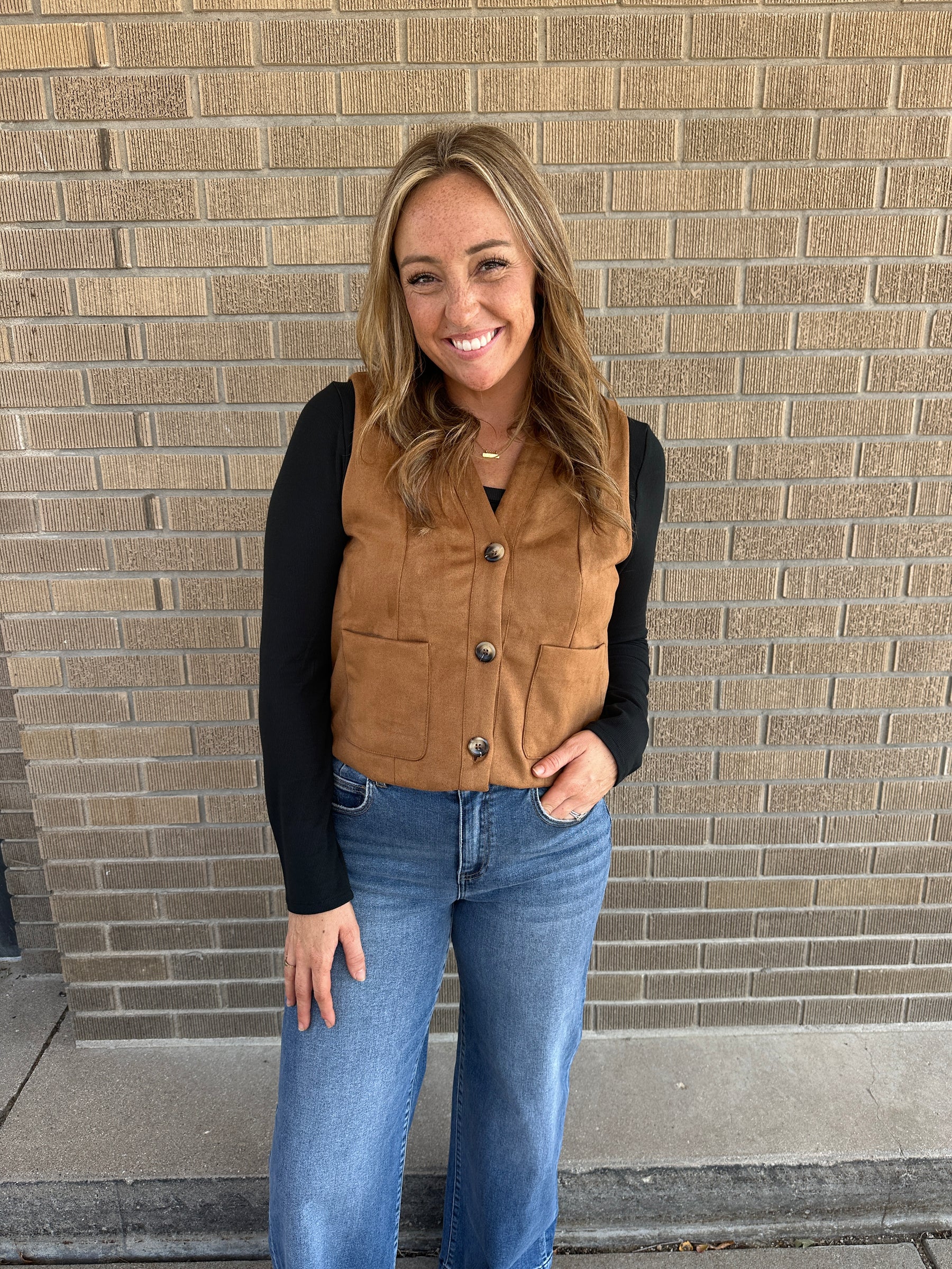 Silky Soft Camel Vest
