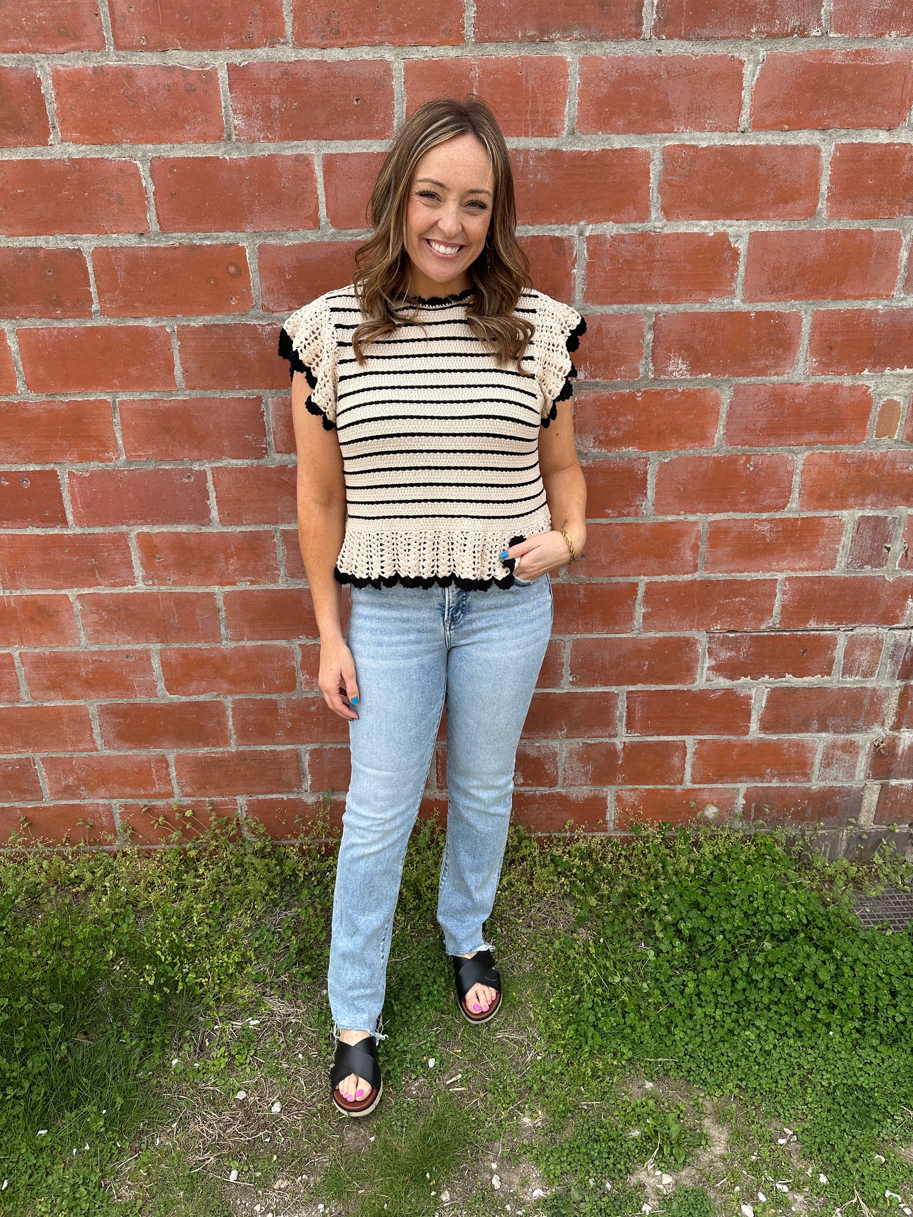 Stunning Stripe Knit Top