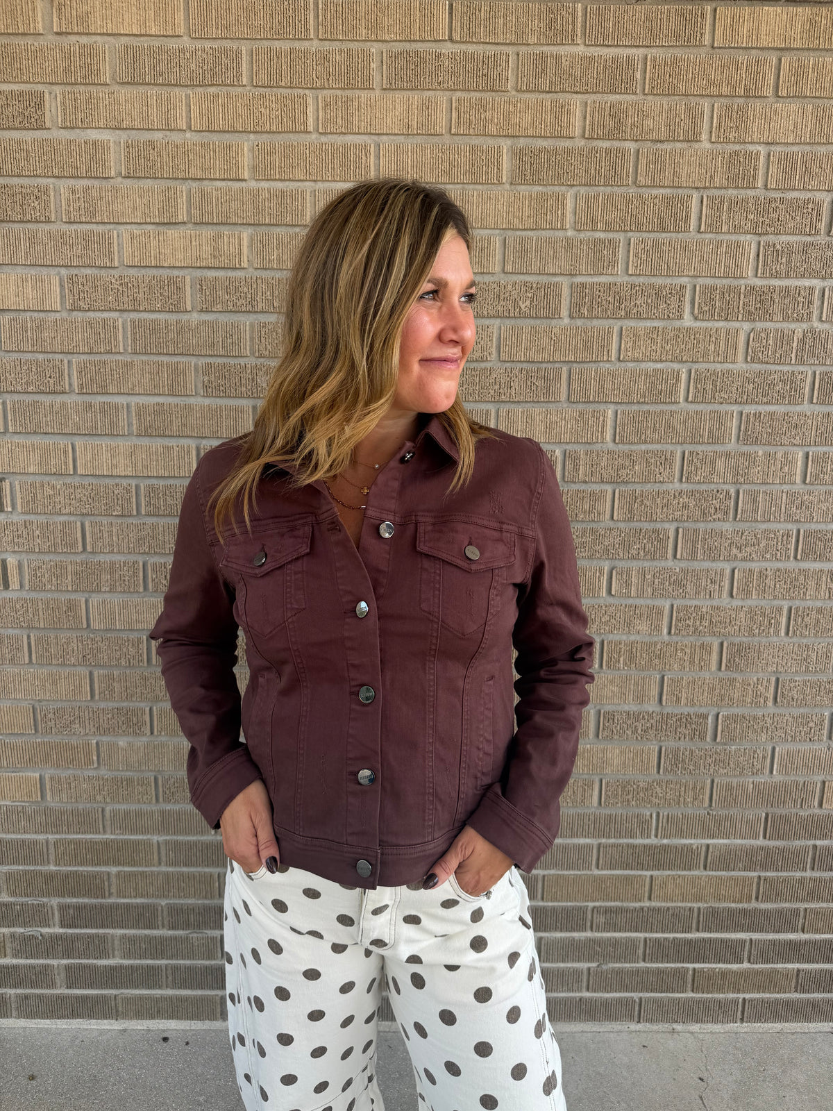 Chocolate Brown Jean Jacket