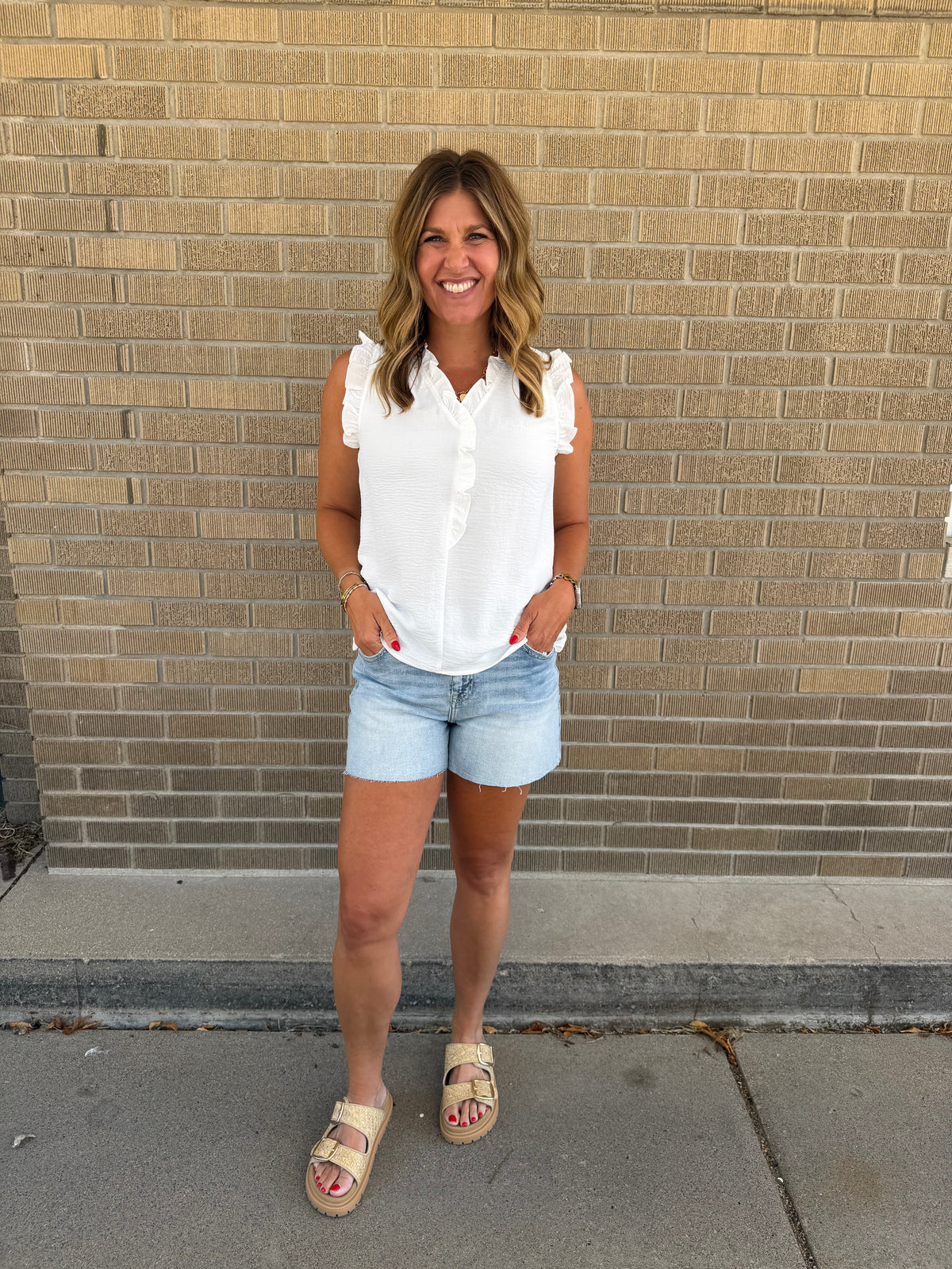 Pretty in White Blouse