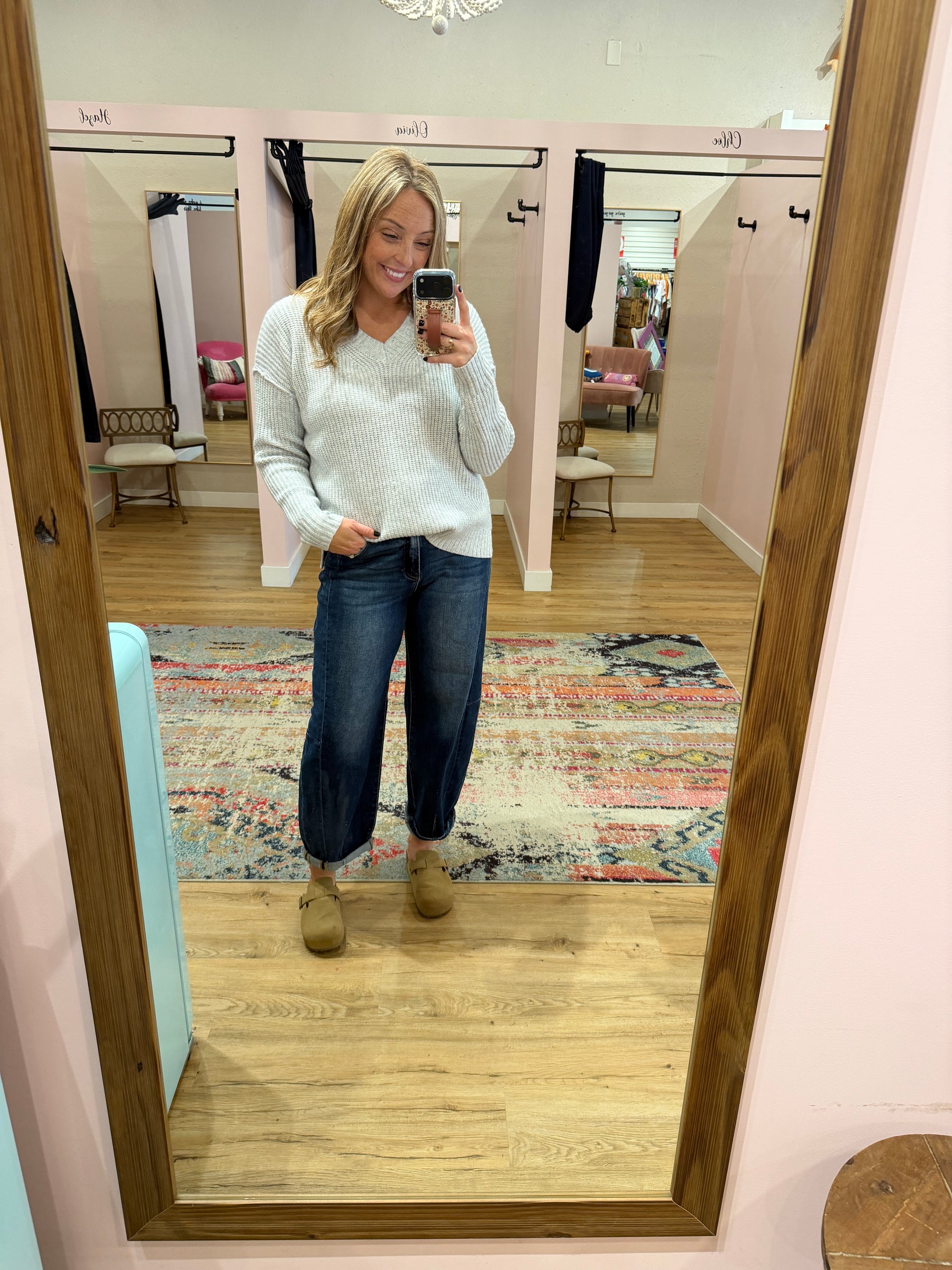 Chunky Knit Grey Sweater
