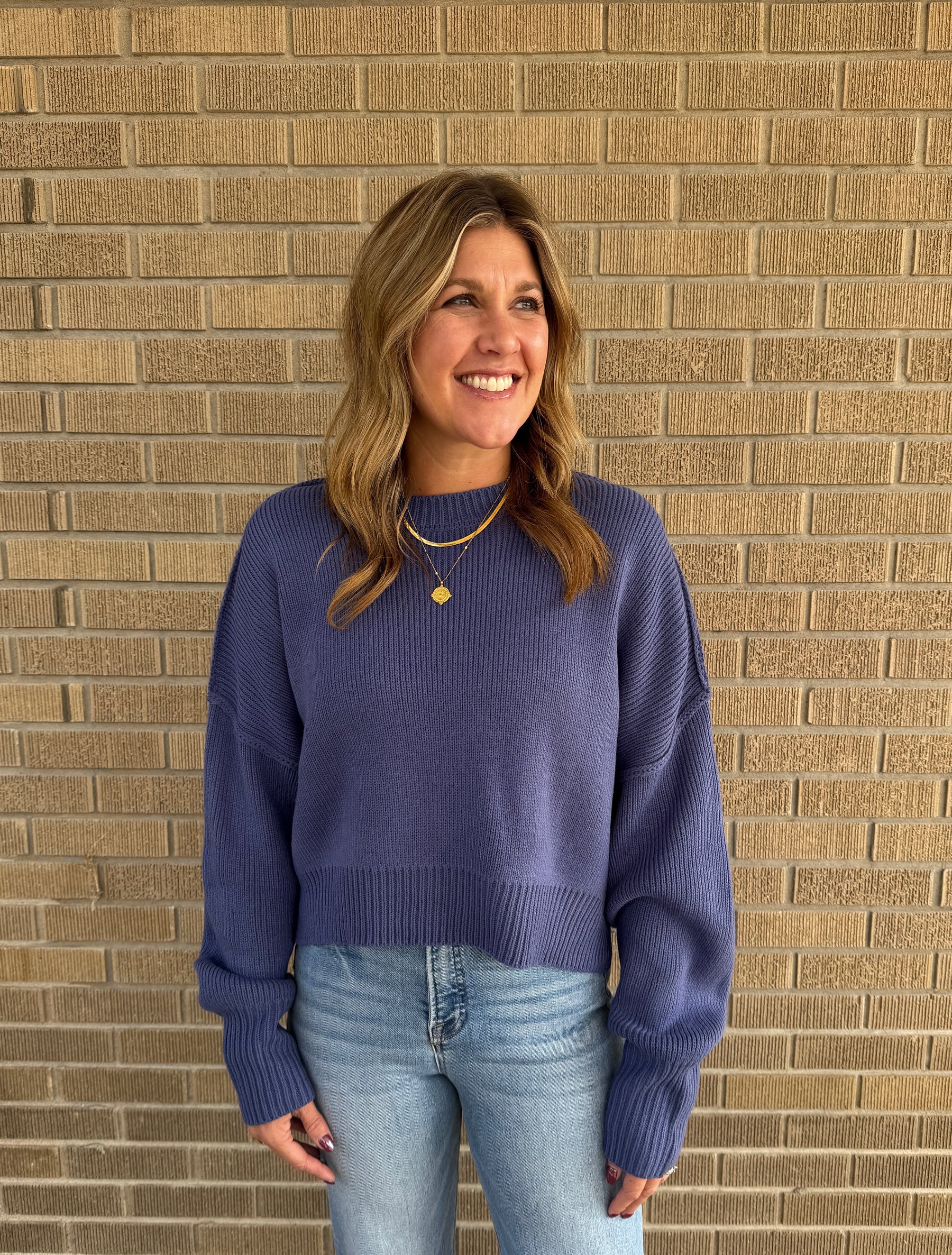 Dusty Indigo Sweater