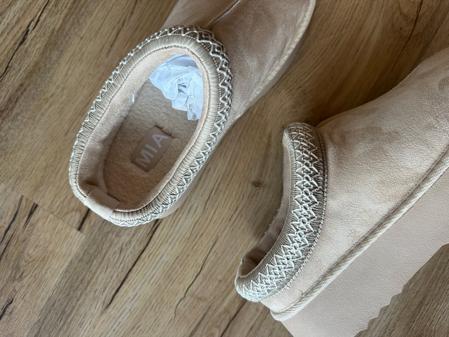 Uggg Dupes by Mia Shoes - Taupe