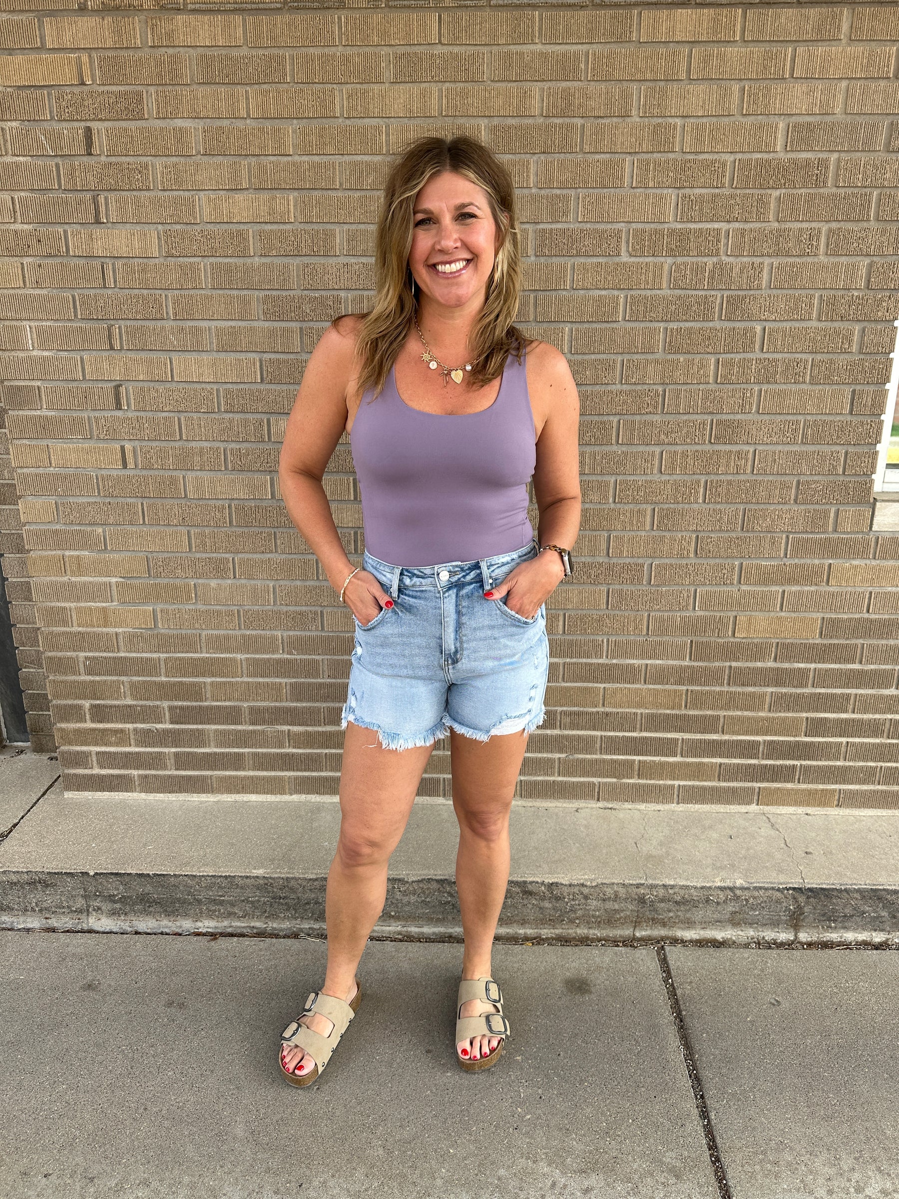 Buttery Soft Bodysuit with Built In