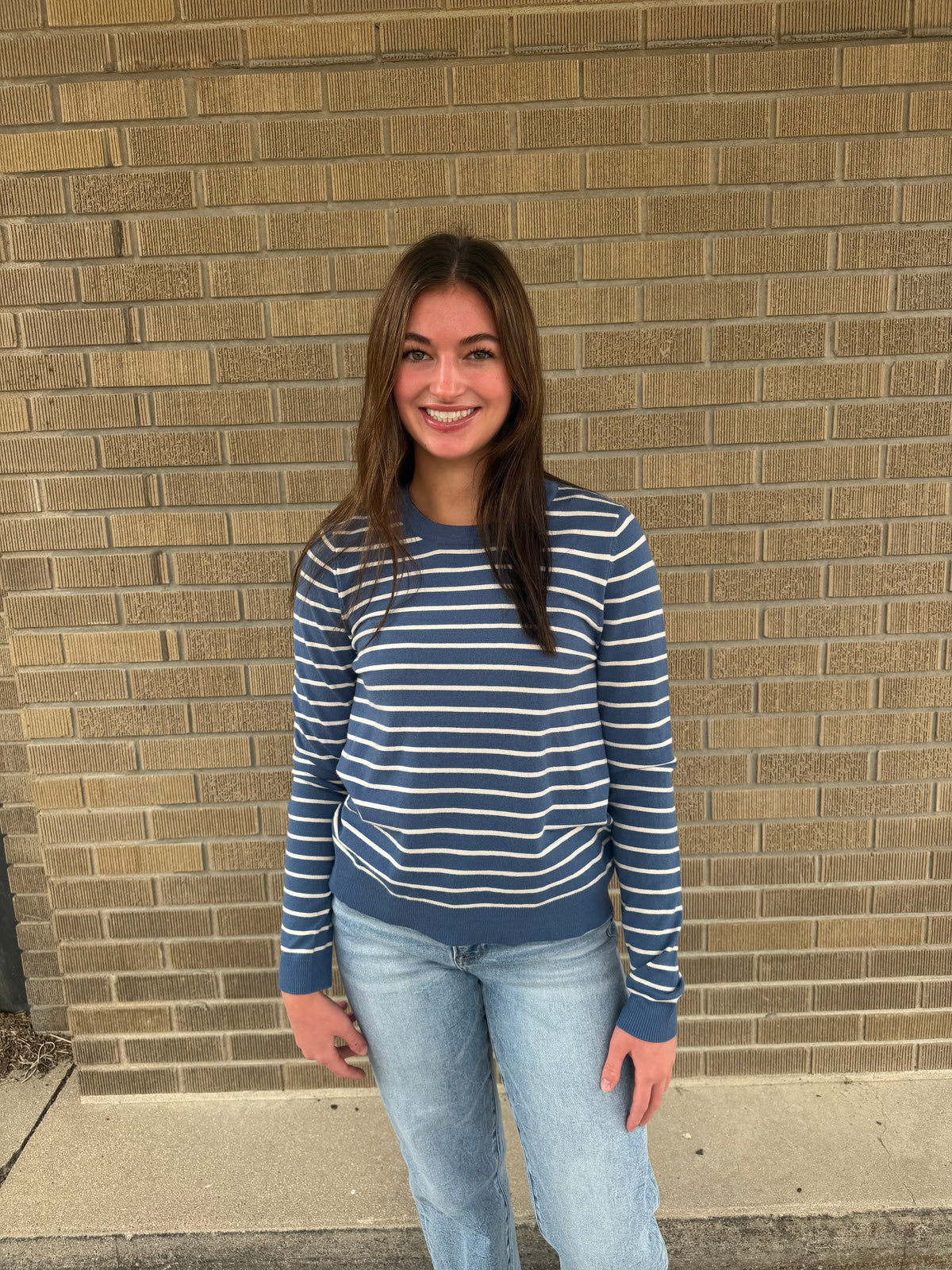 Blue Skies and Stripes Sweater