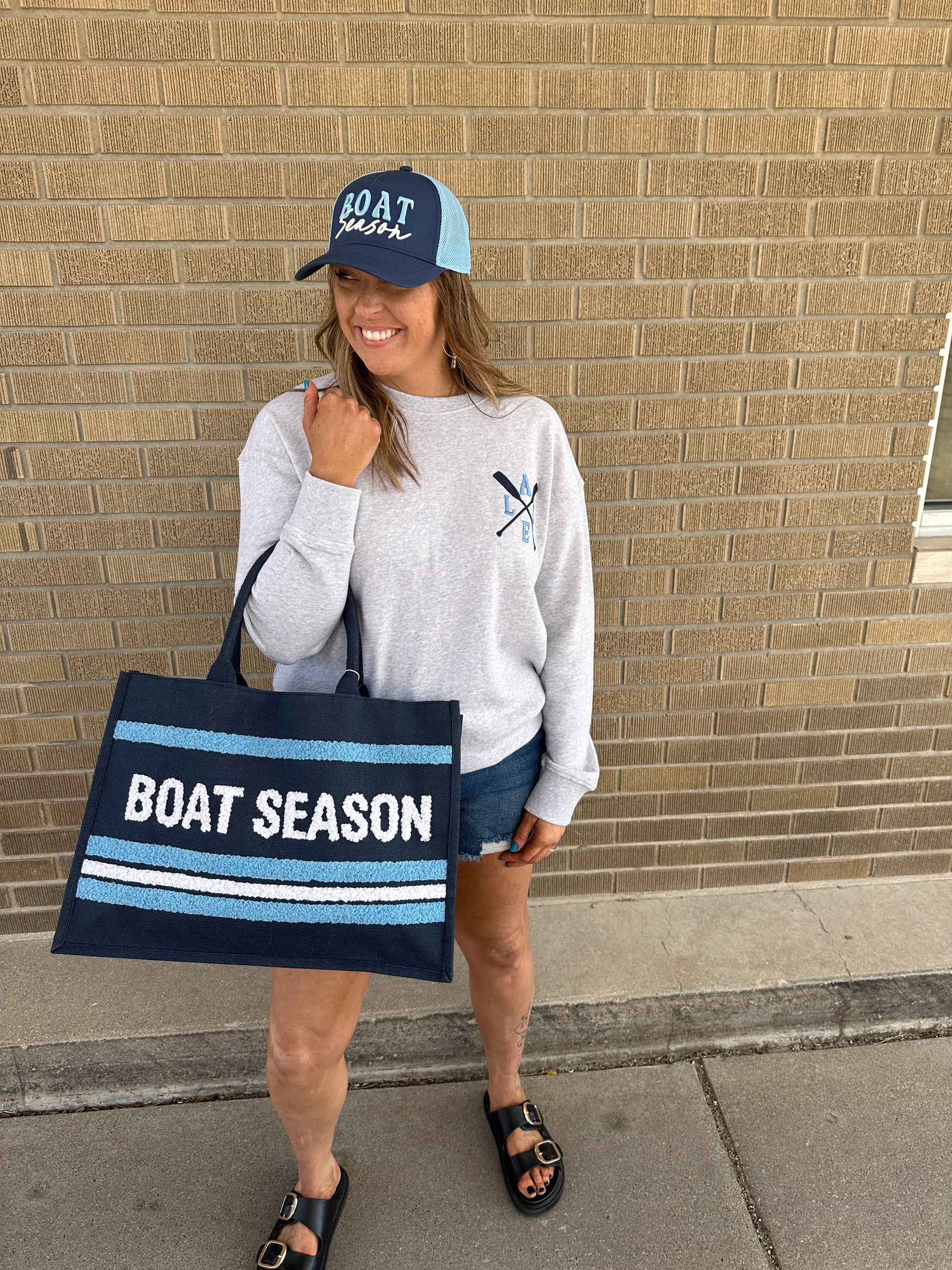 Boat Season Beach Bag