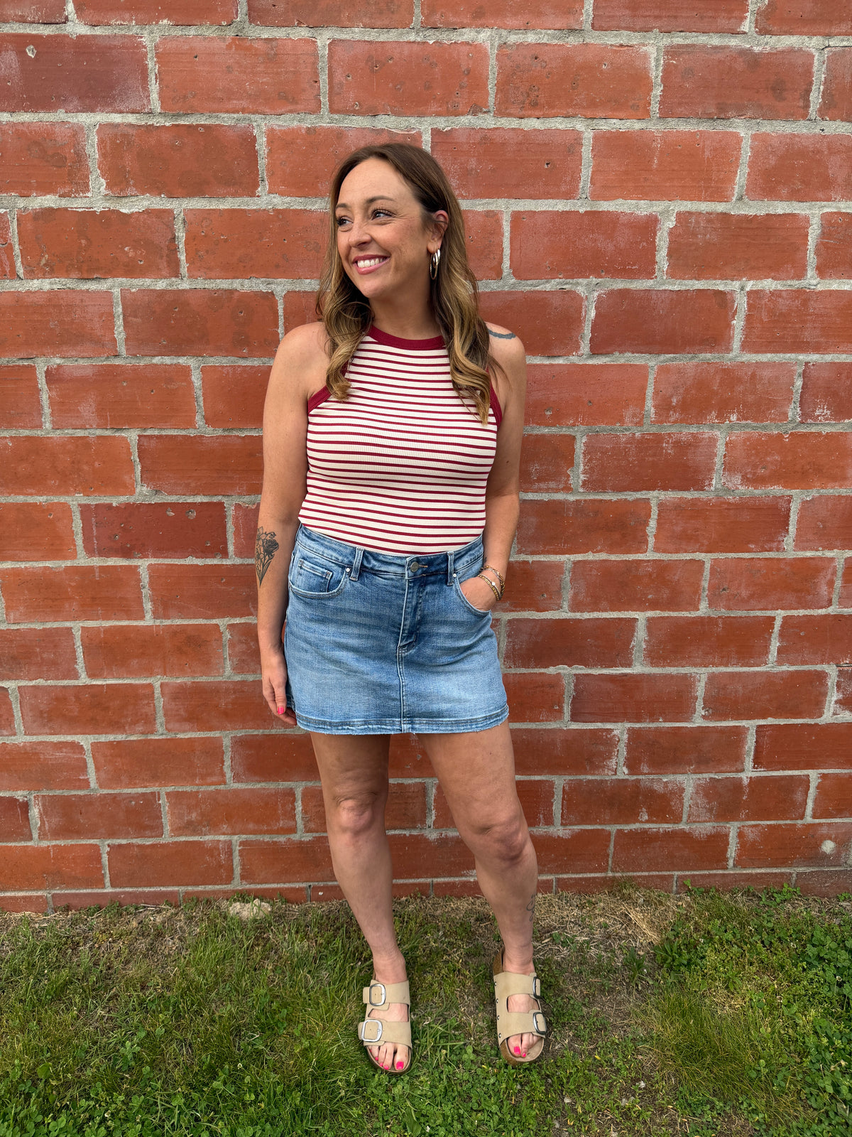 Ellen Tank - Sand Red