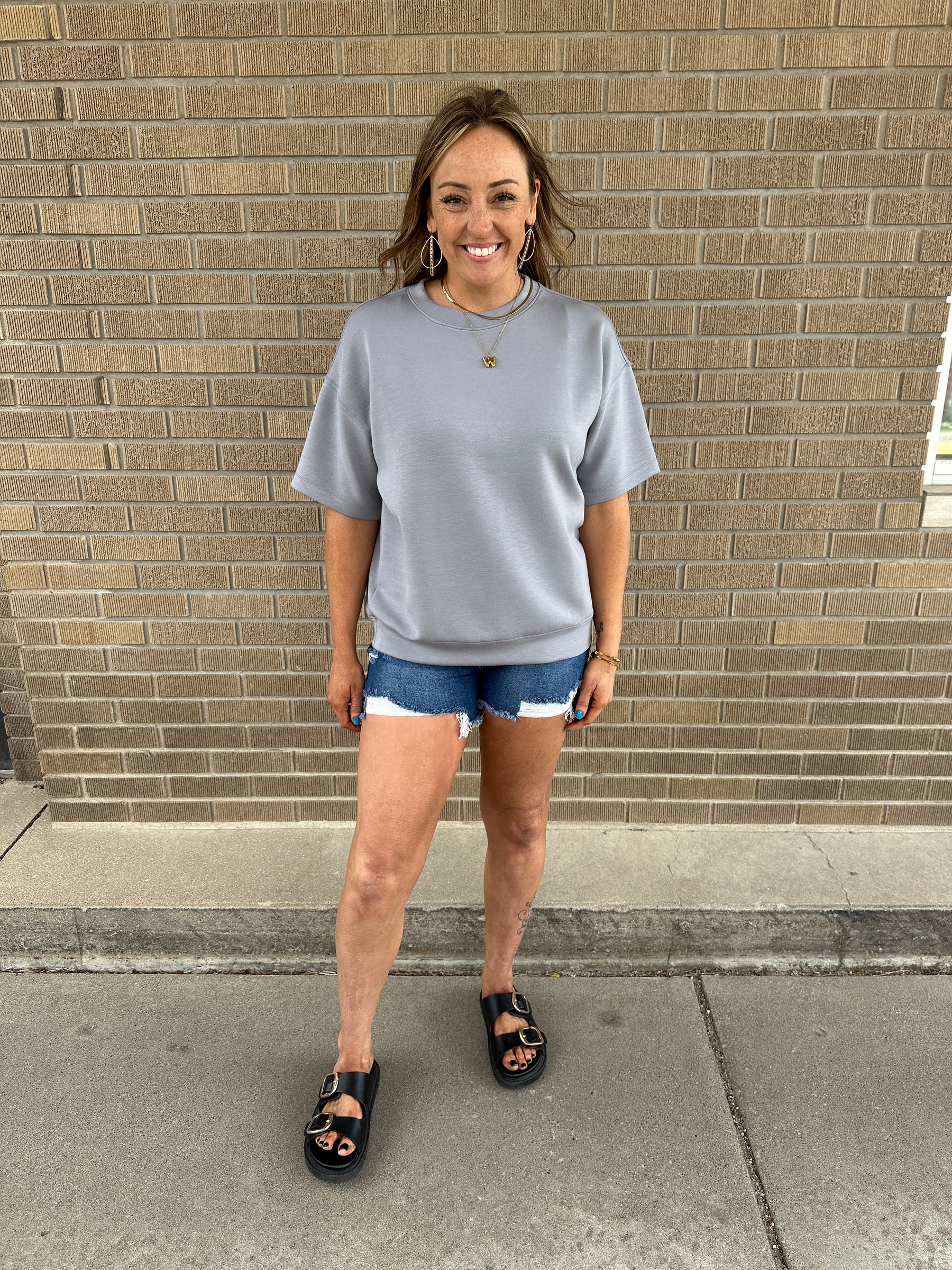 Buttery Soft Modal Tee - Grey