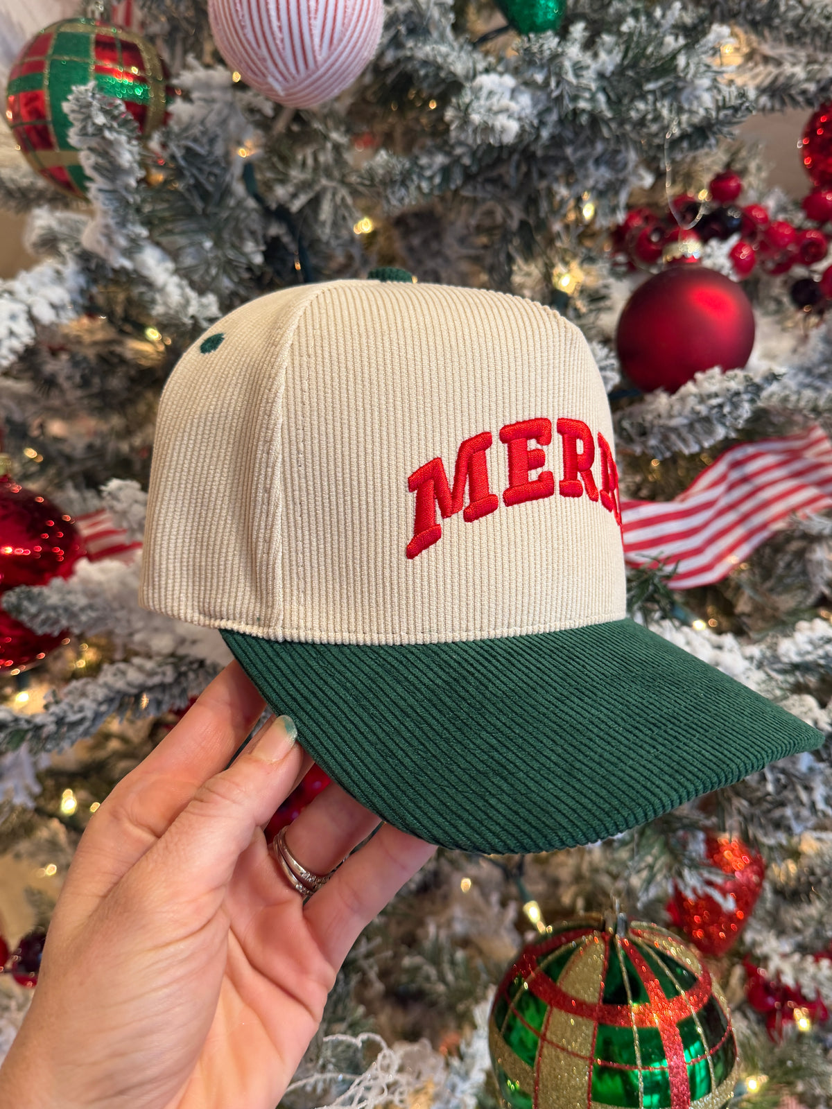 Corduroy Merry Hat - Green