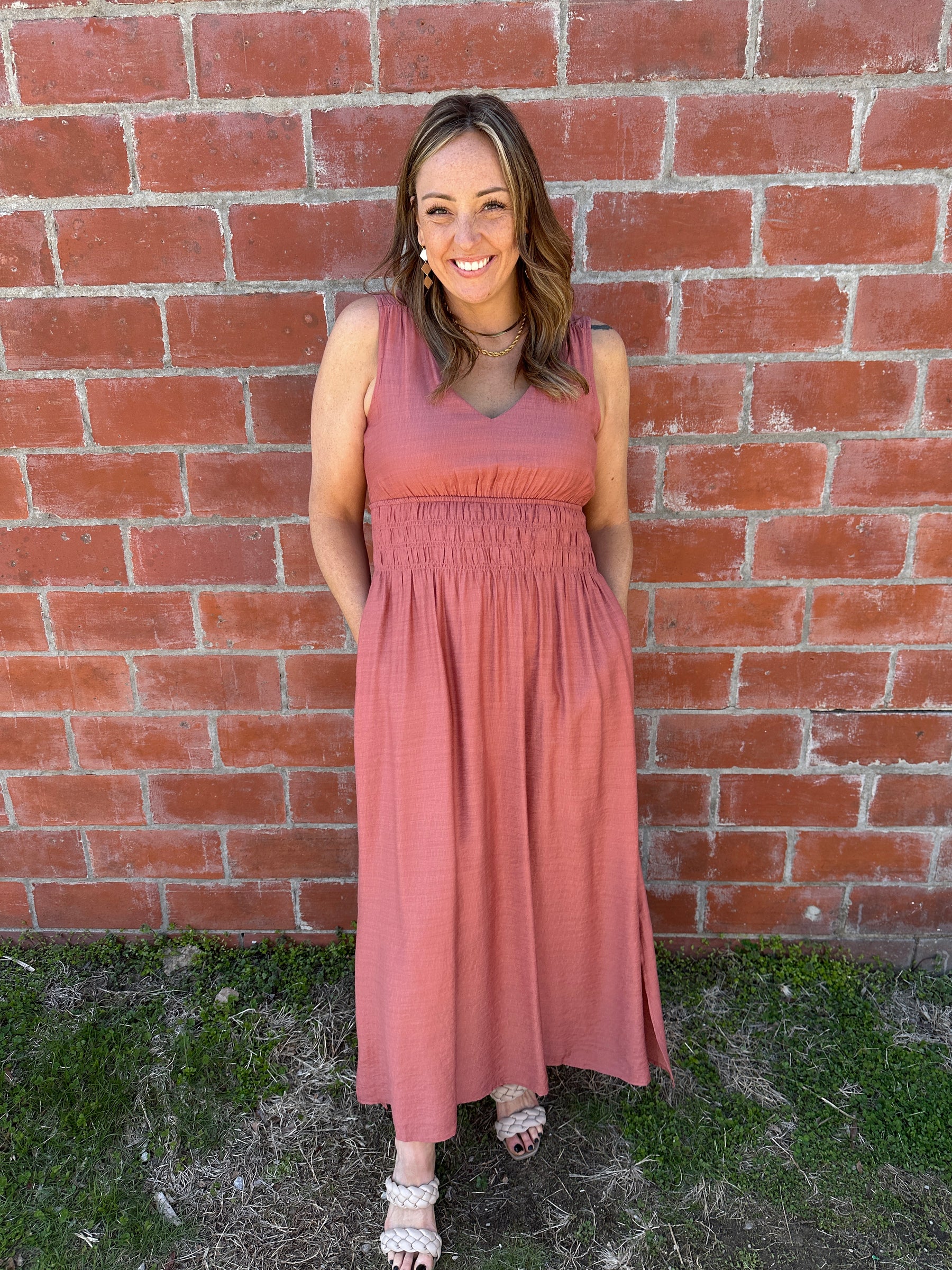 Brick Maxi Dress