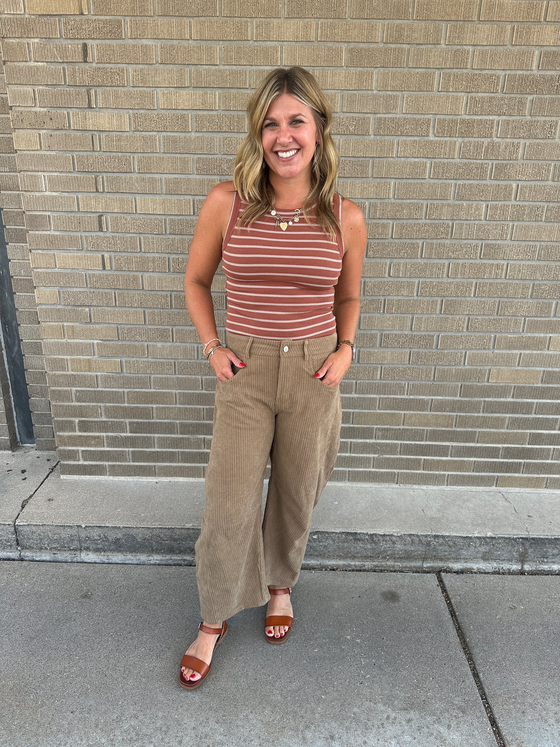 Corduroy Barrel Jeans