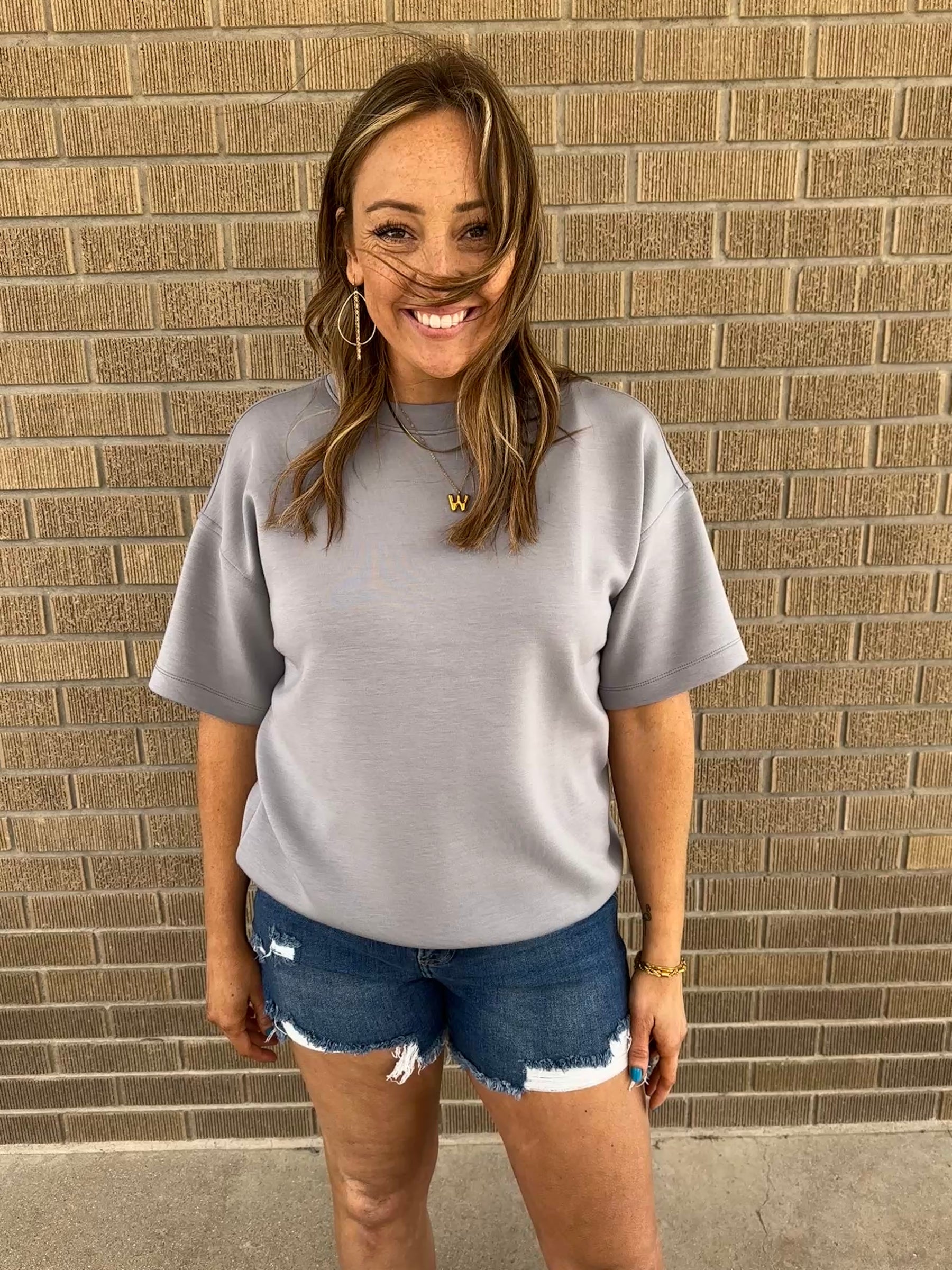 Buttery Soft Modal Tee - Grey