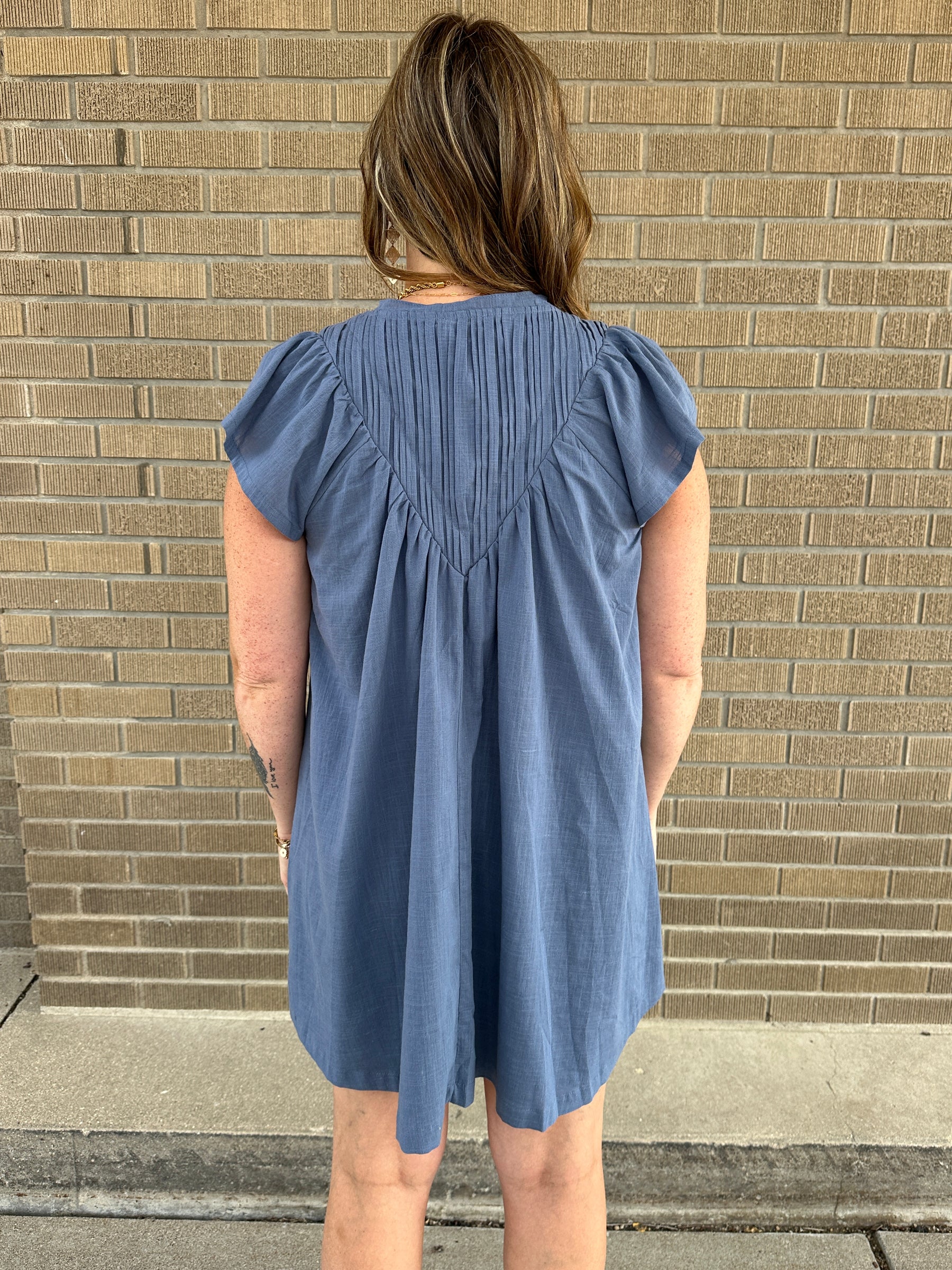 All In The Details Blue Dress