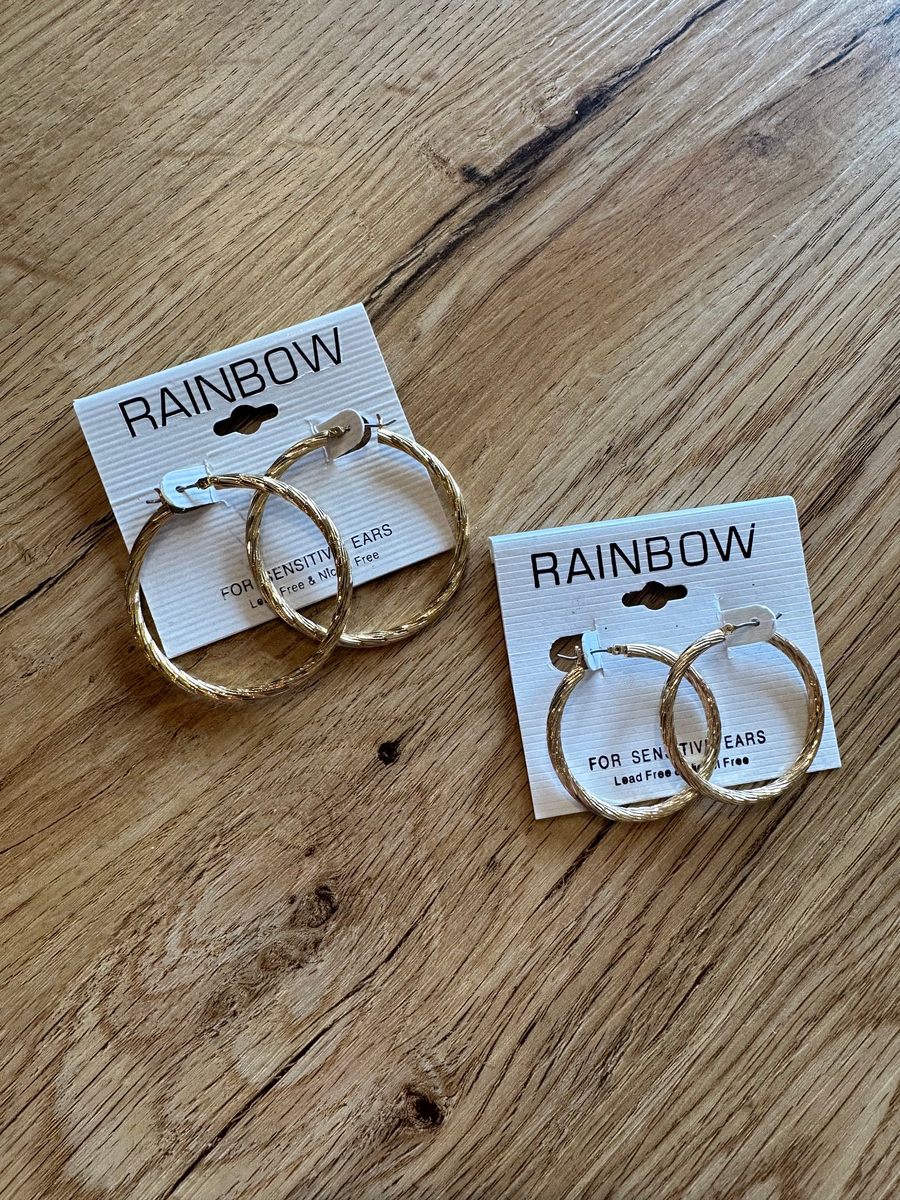 Smaller Textured Hoop