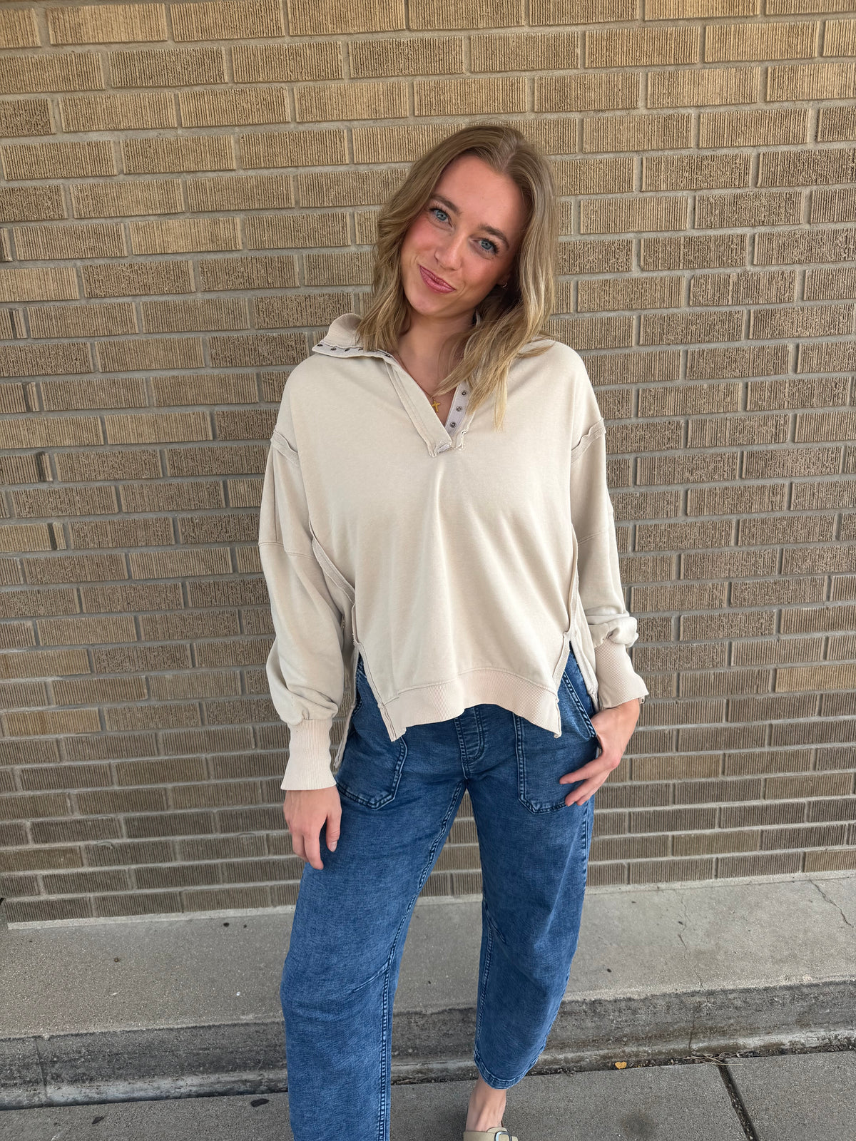 FP Inspired Pullover - Bone