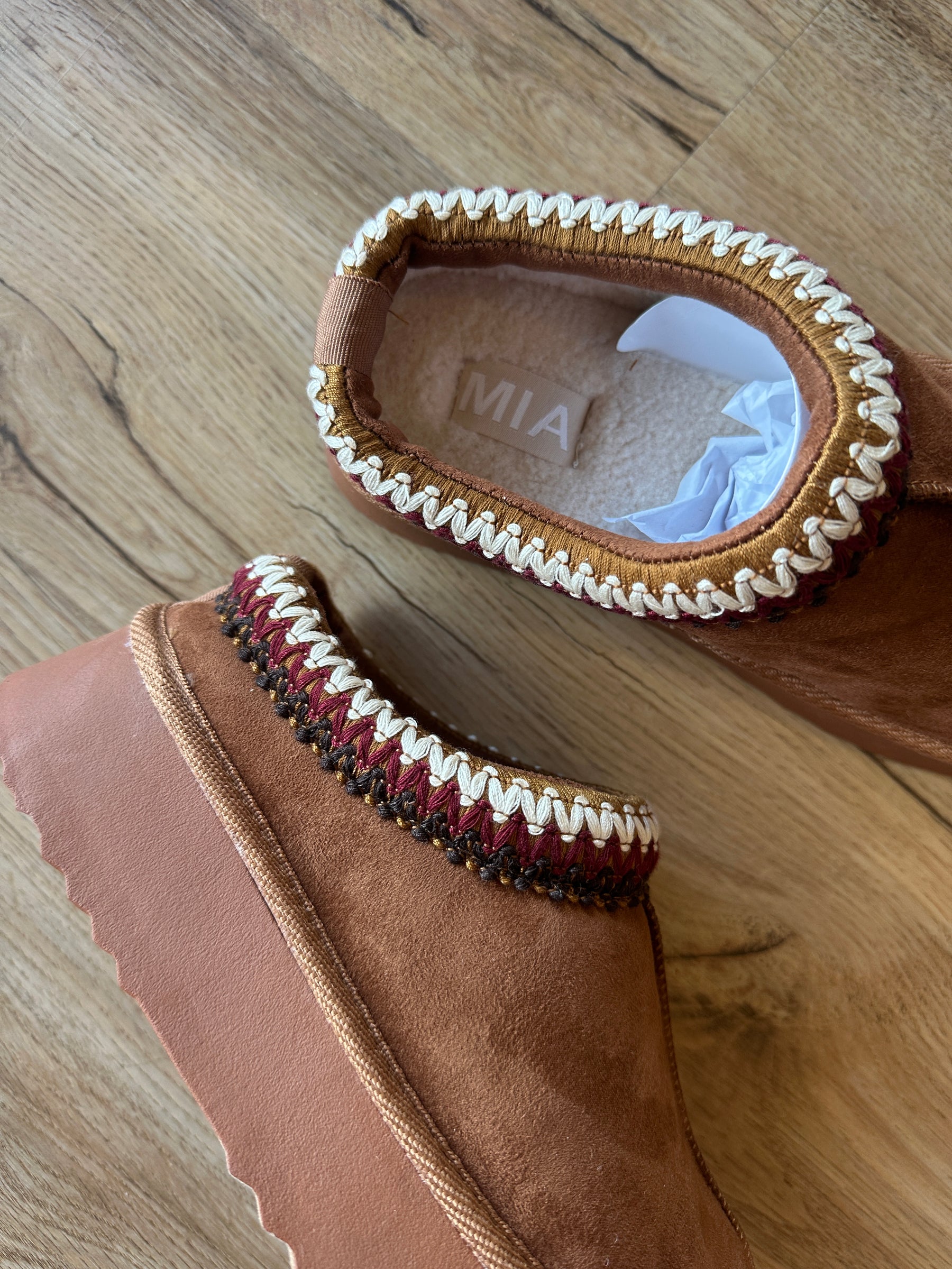 Uggg Dupes by Mia Shoes- Congac