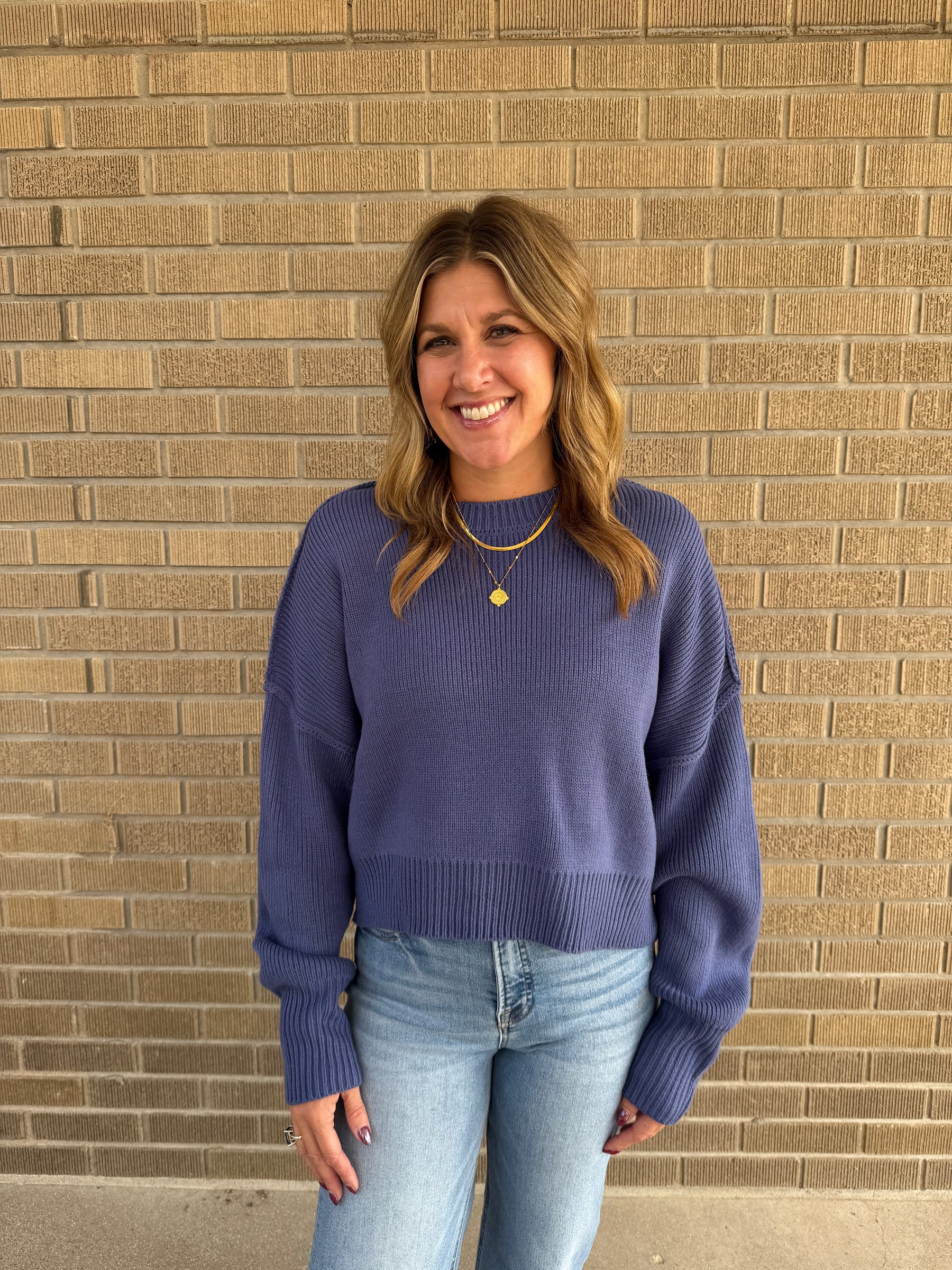 Dusty Indigo Sweater