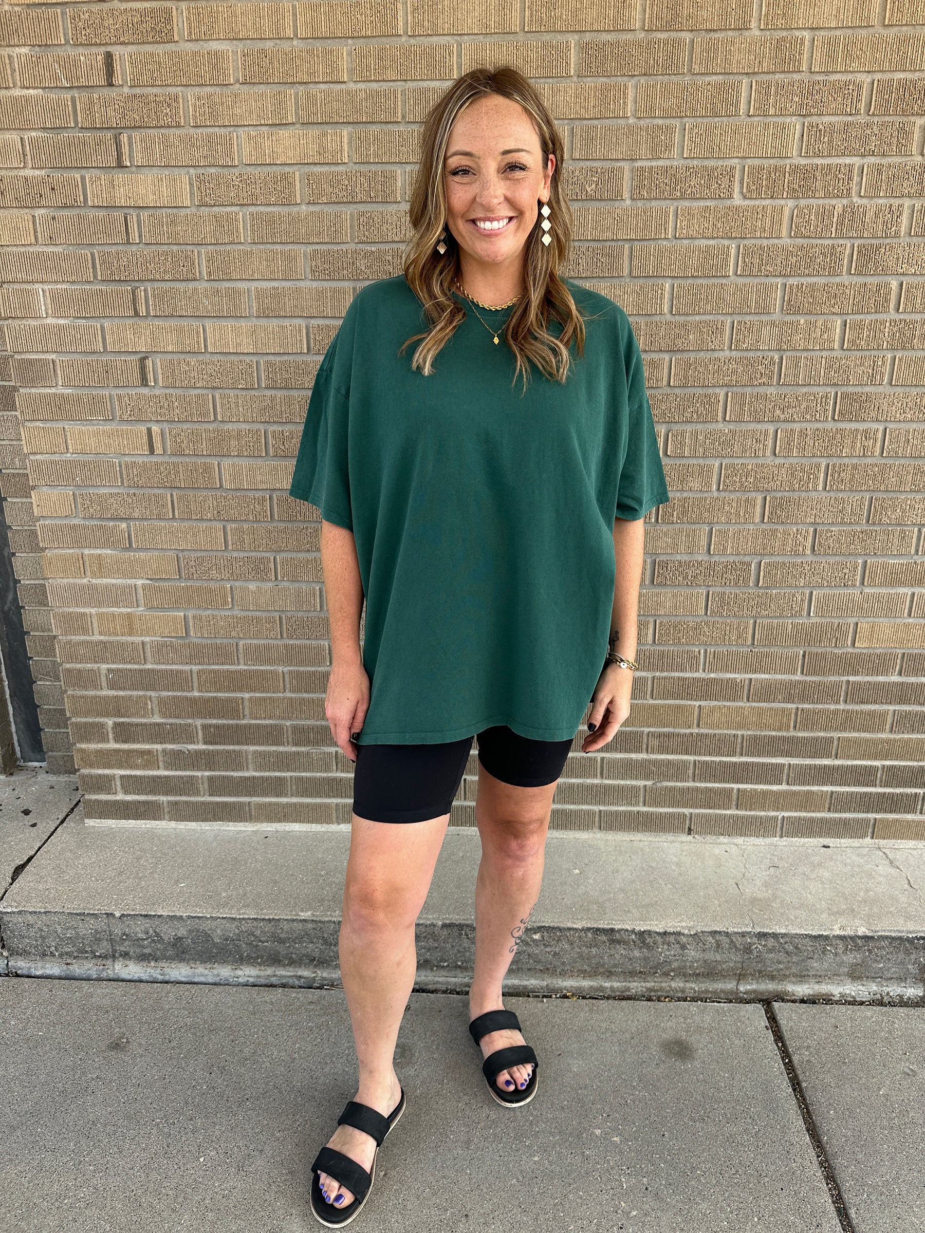 Thee Oversized Tee - Deep Green
