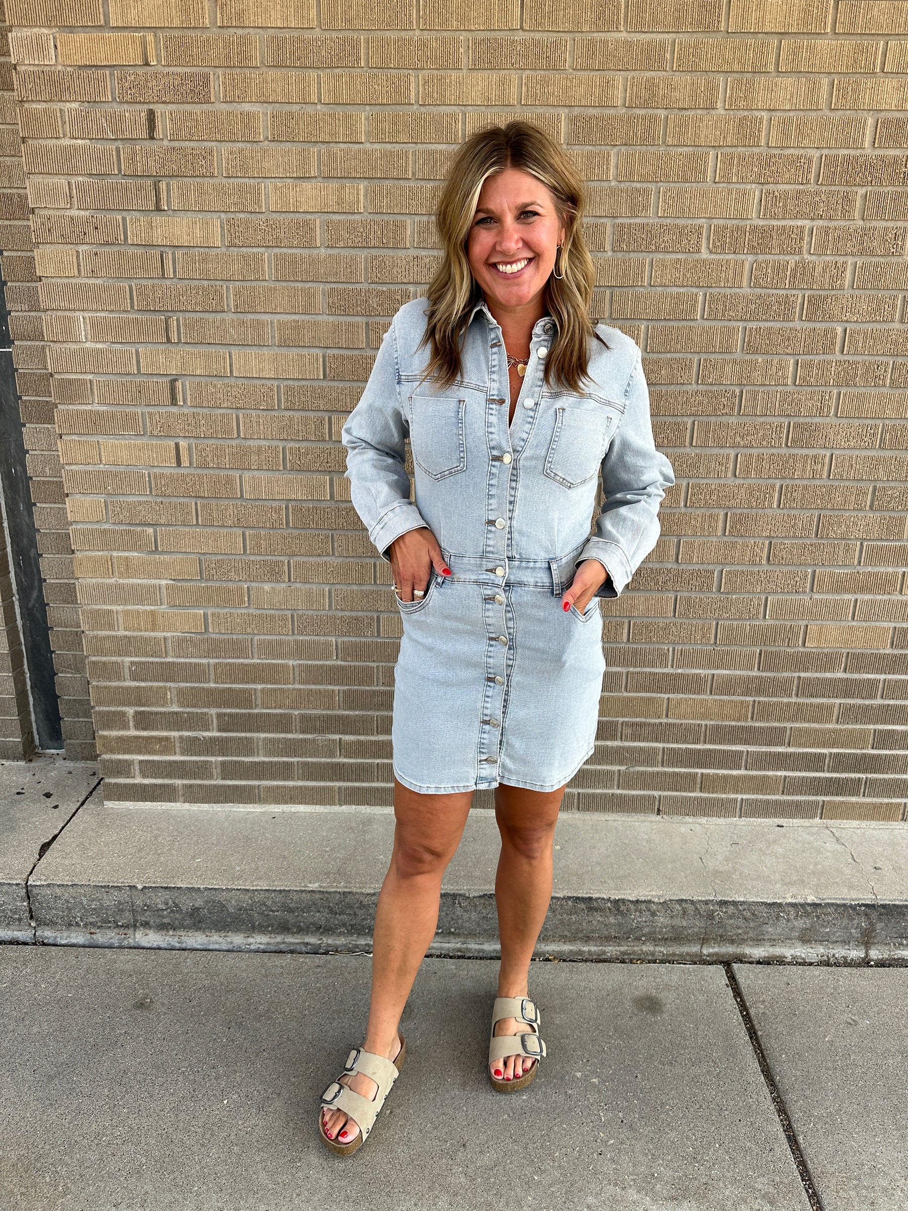 Mini Denim Dress