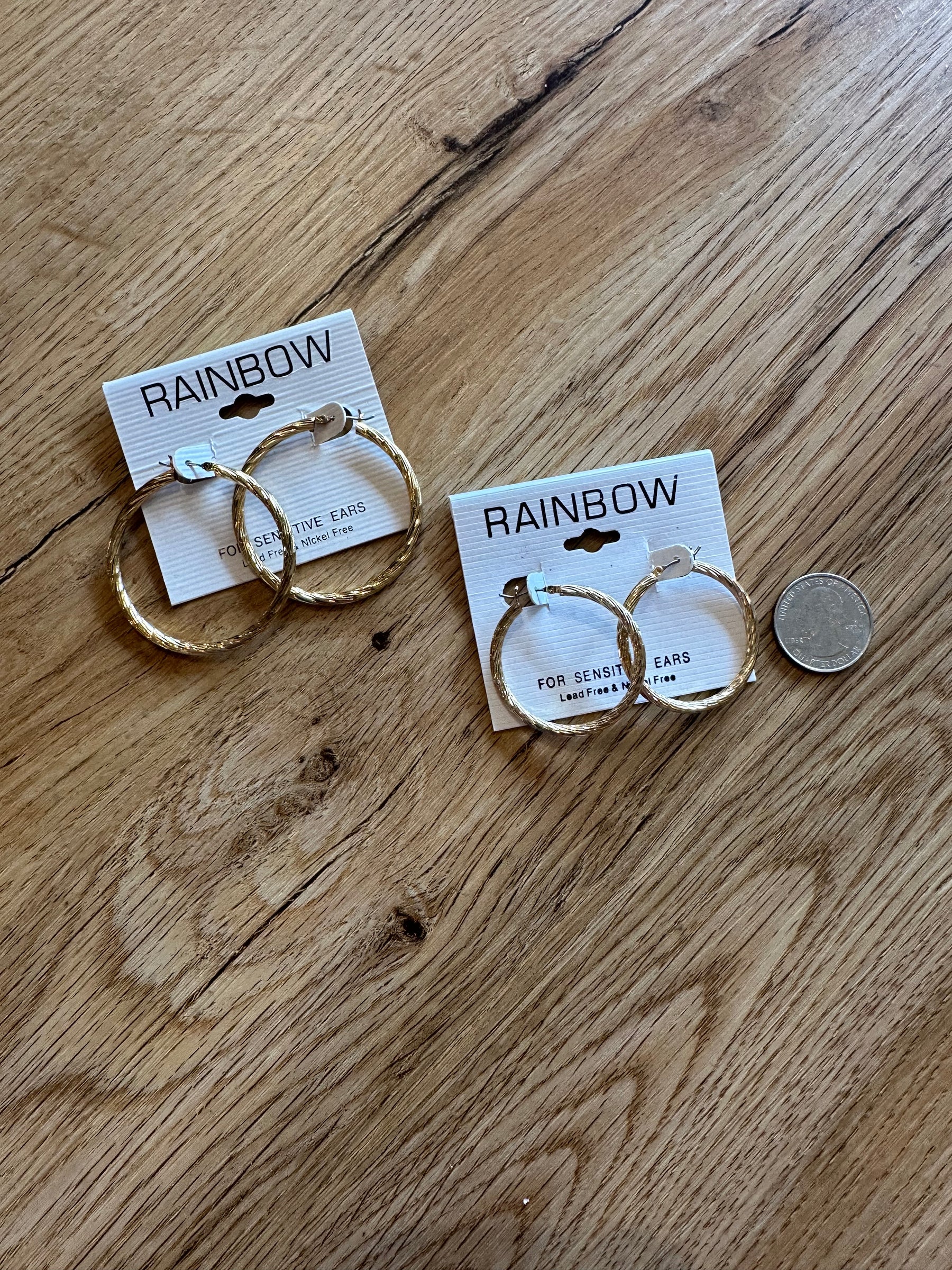 Smaller Textured Hoop
