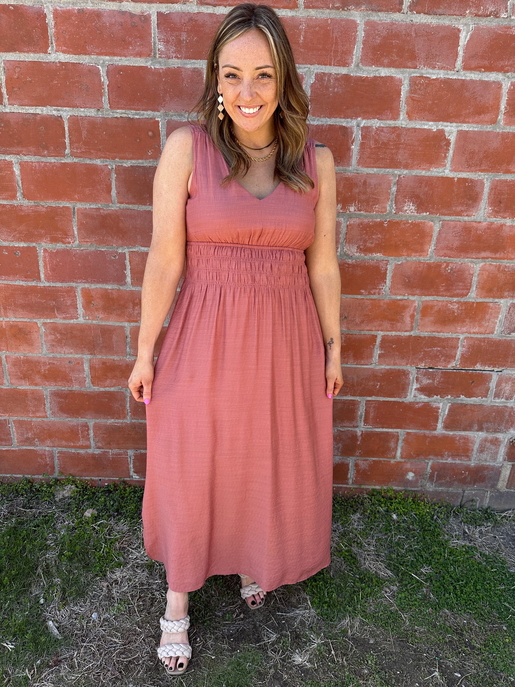 Brick Maxi Dress
