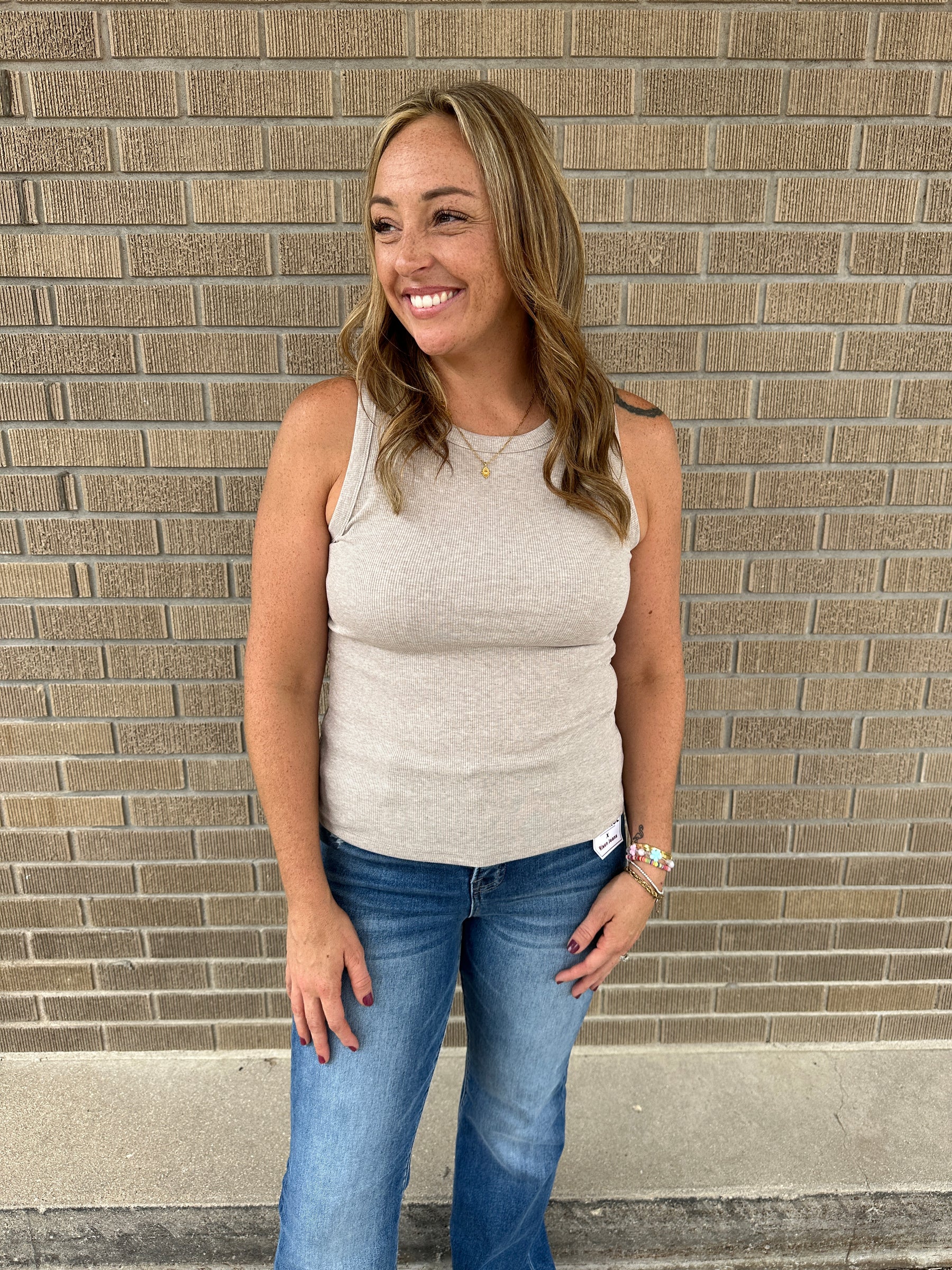 Edlin Tank - Taupe